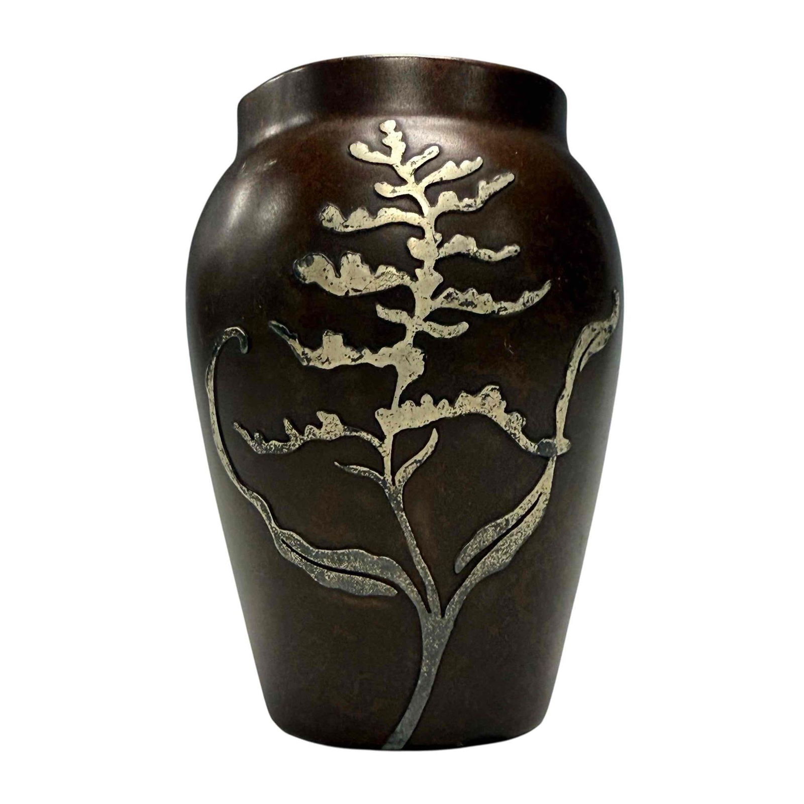 HEINTZ ART SHOP Sterling on Bronze Vase (1 of 10)