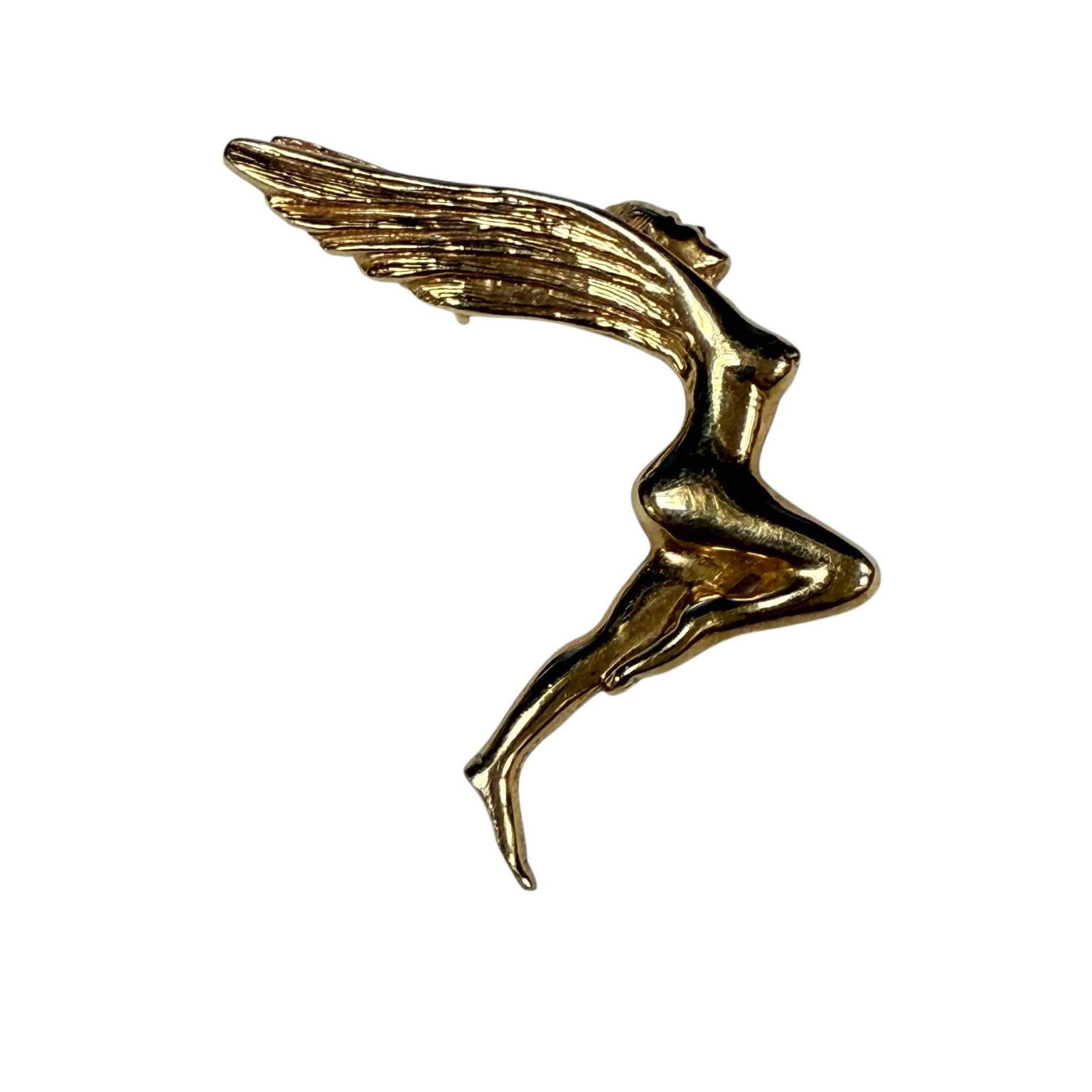 14 Karat Yellow Gold Pegasus Necklace Charm: 4.5 Grams of yellow 14kt gold and measuring approx 1.5" h x 1" w. Good condition as shown, see photos