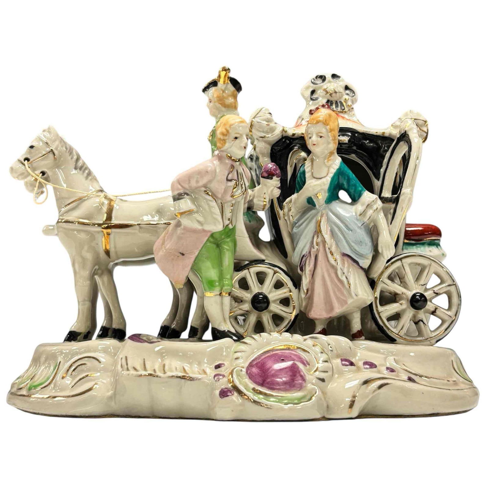 Grafenthal German Porcelain Horse and Carriage Figurine (1 of 17)