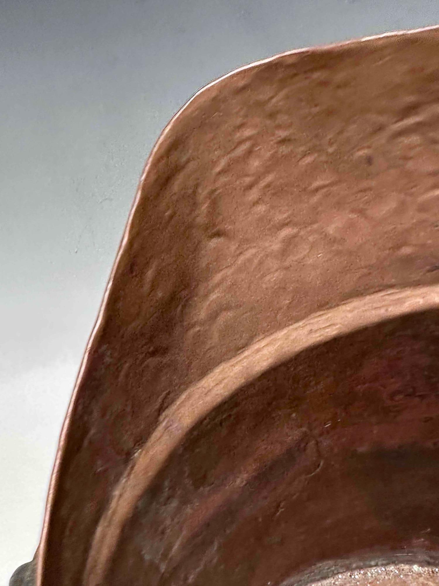 Hammered Copper Coal Scuttle - 10