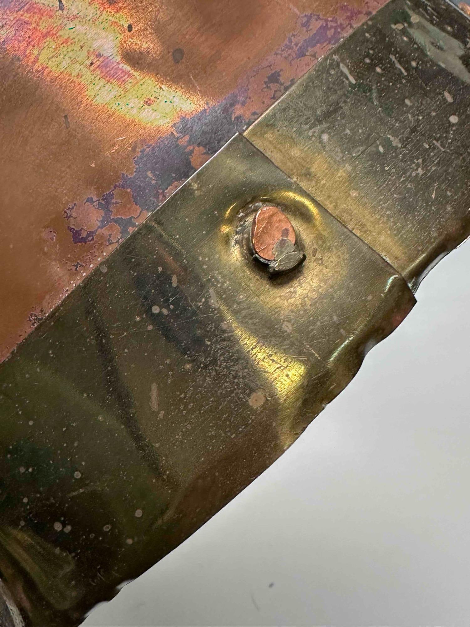 Hammered Copper Coal Scuttle - 12