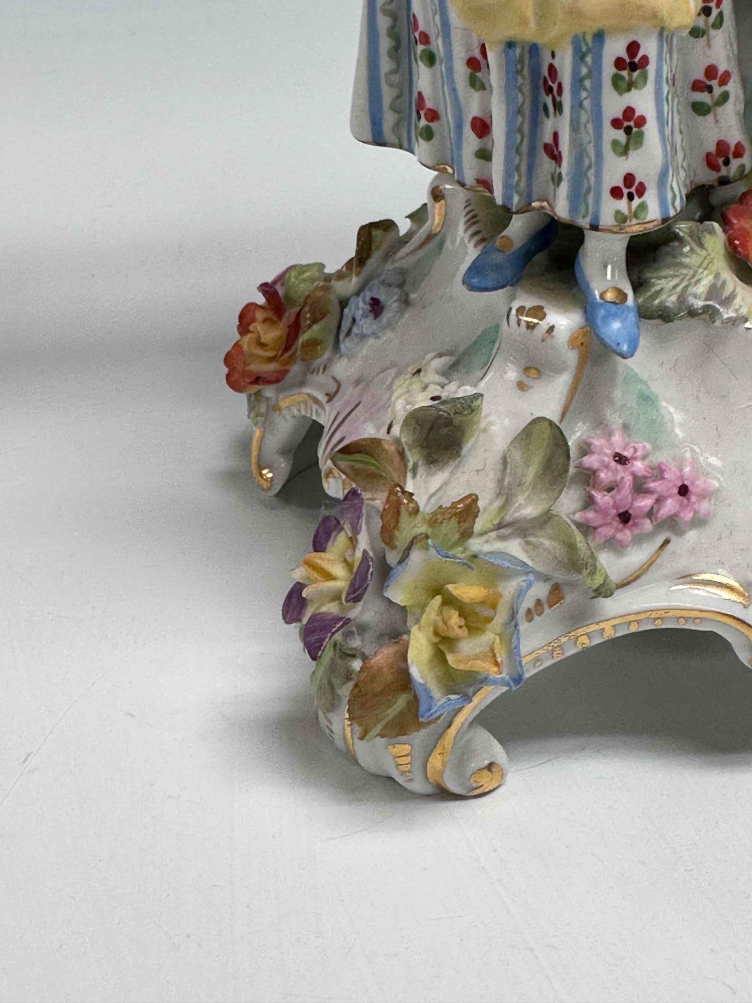 Dresden German Porcelain Candelabra and Candlesticks - 12