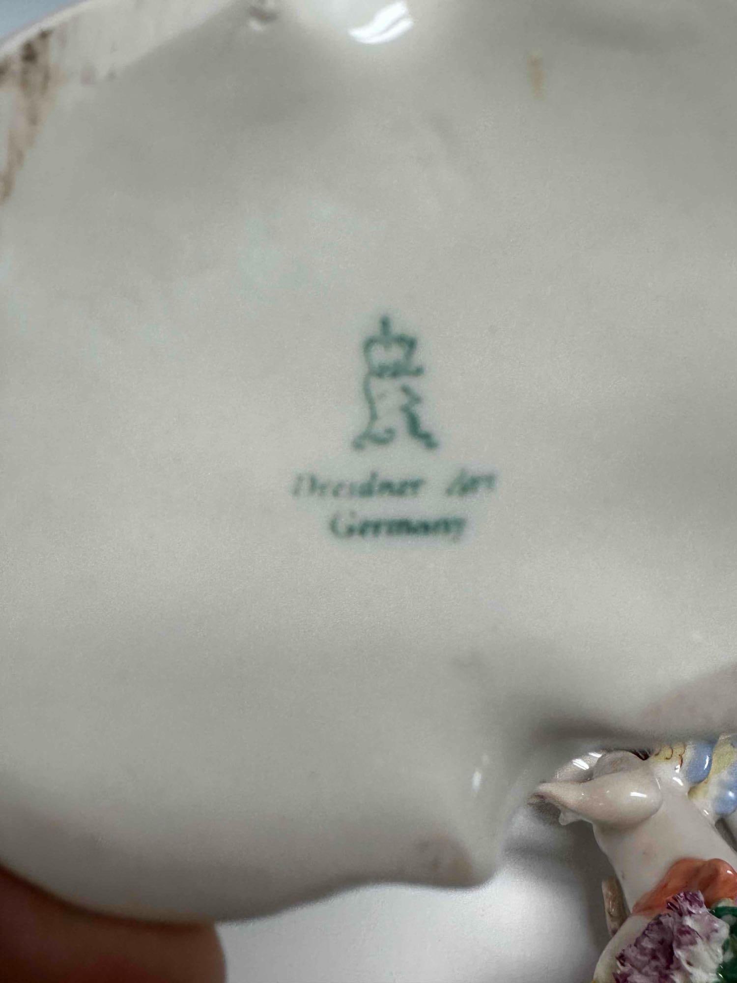 Dresden German Porcelain Candelabra and Candlesticks - 9