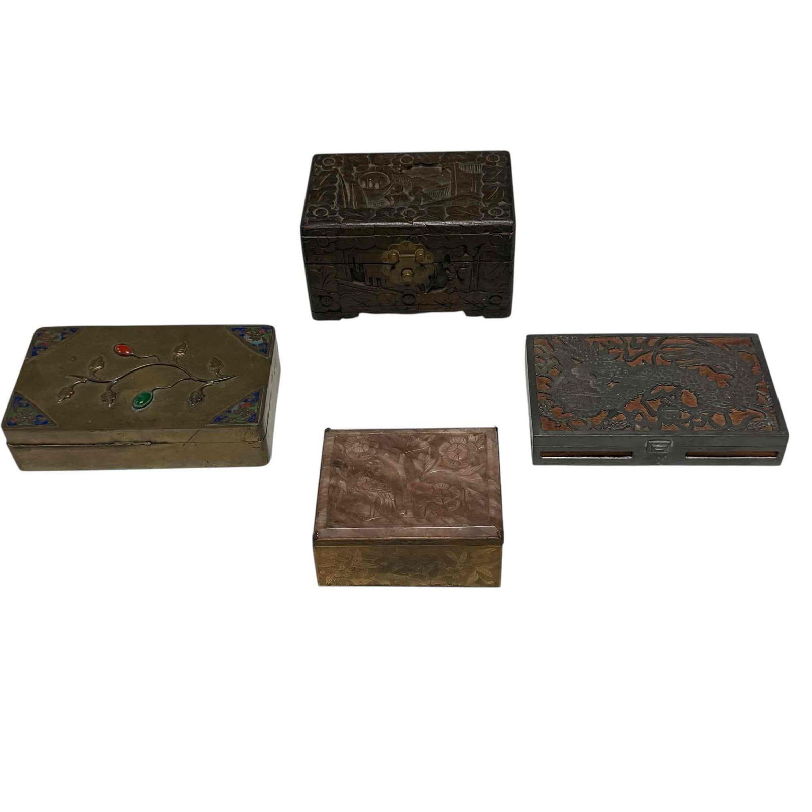 Collection of Early Asian Trinket Boxes (1 of 20)