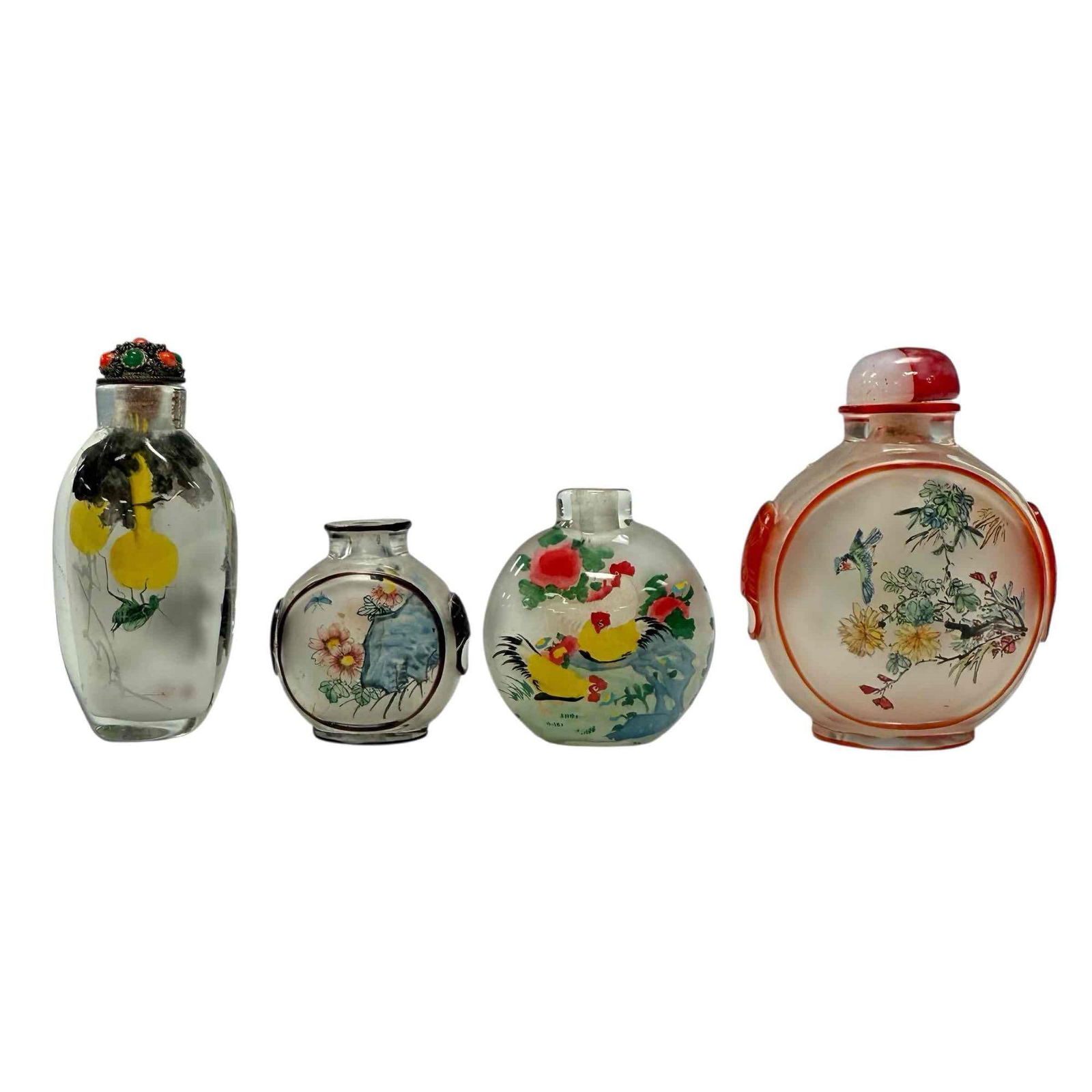 Reverse Painted Glass Snuff Bottles (4) (1 of 20)
