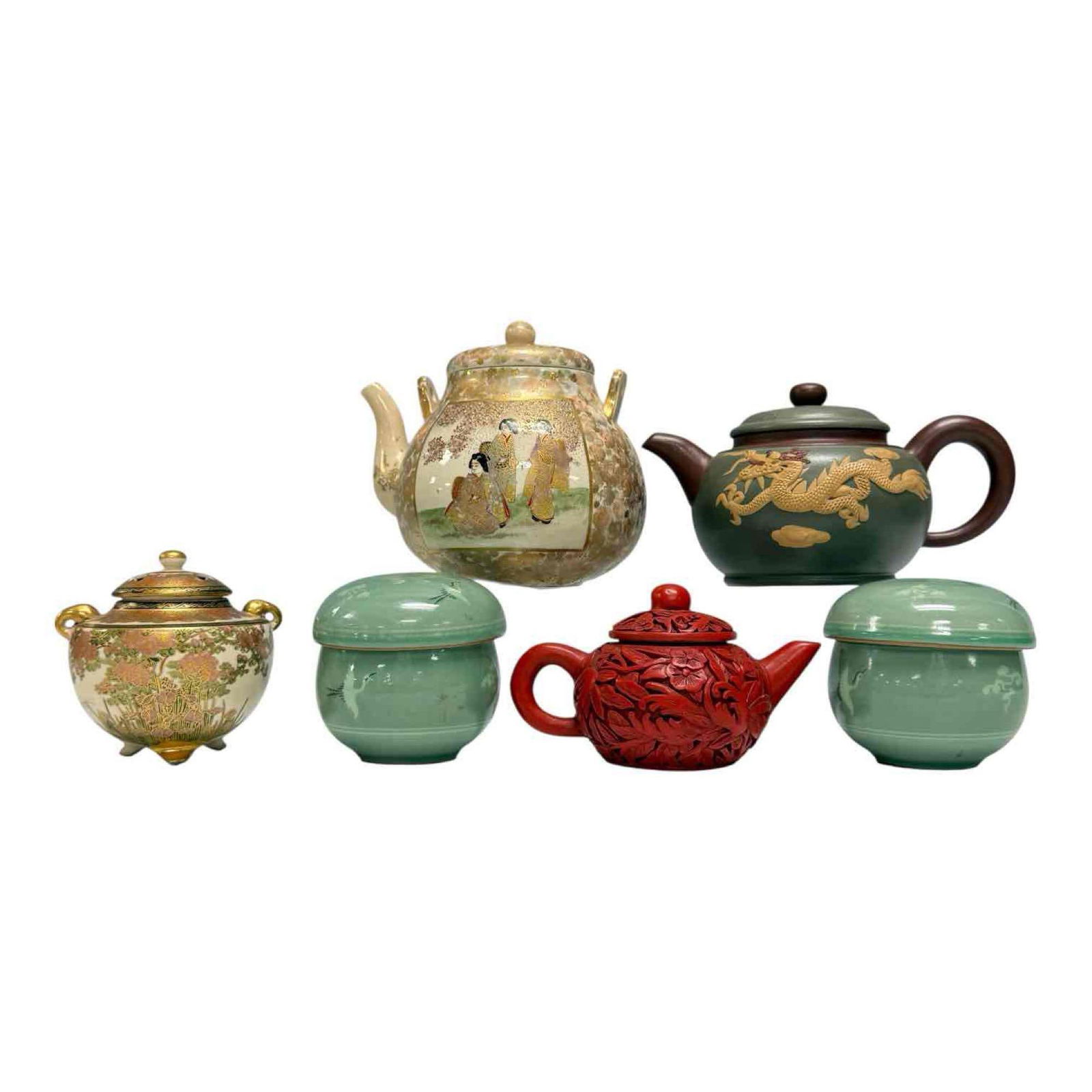 Chinese Teapots with Ceramic Tea Infusers (6) (1 of 19)