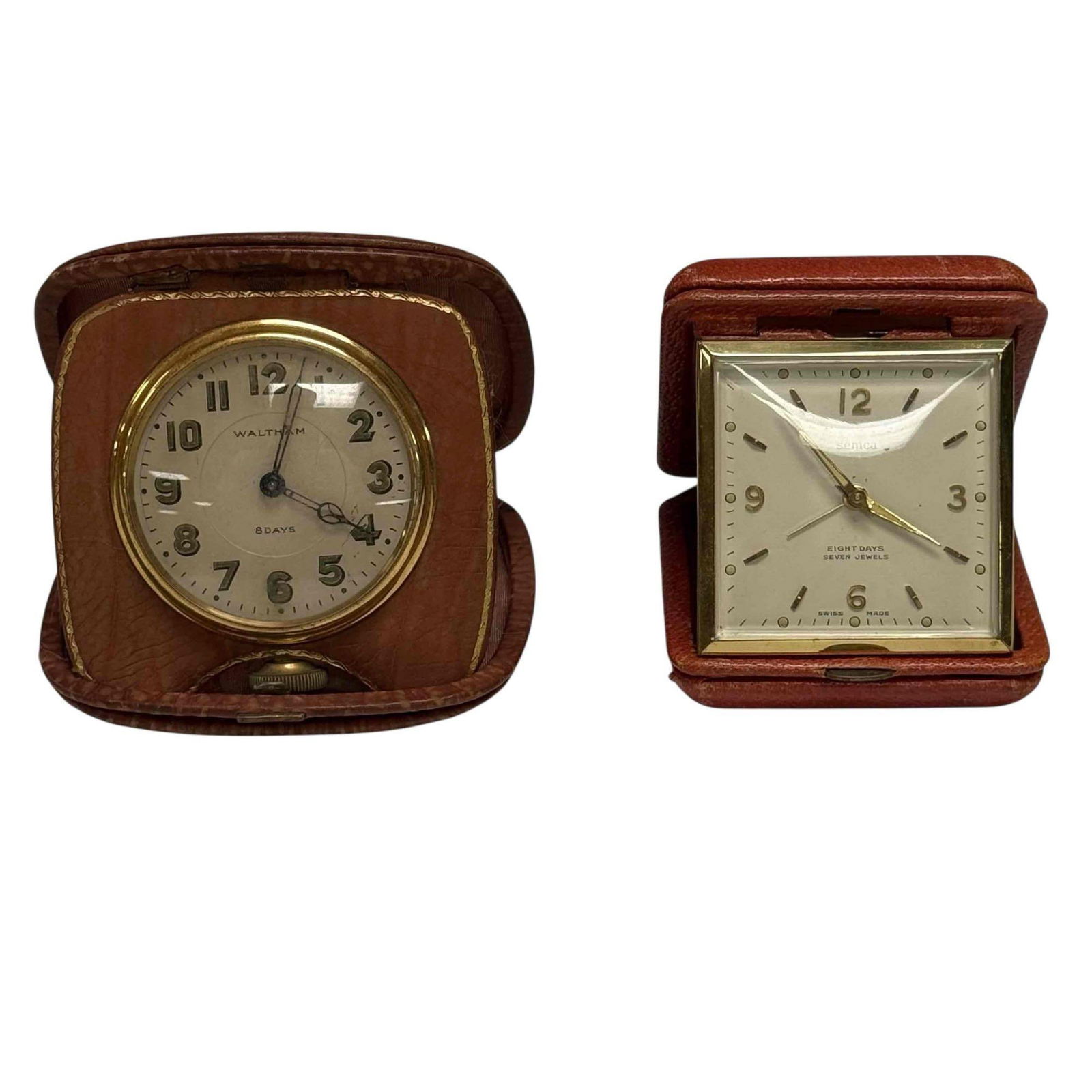 Pair of 8 Day Travel Clocks (1 of 15)