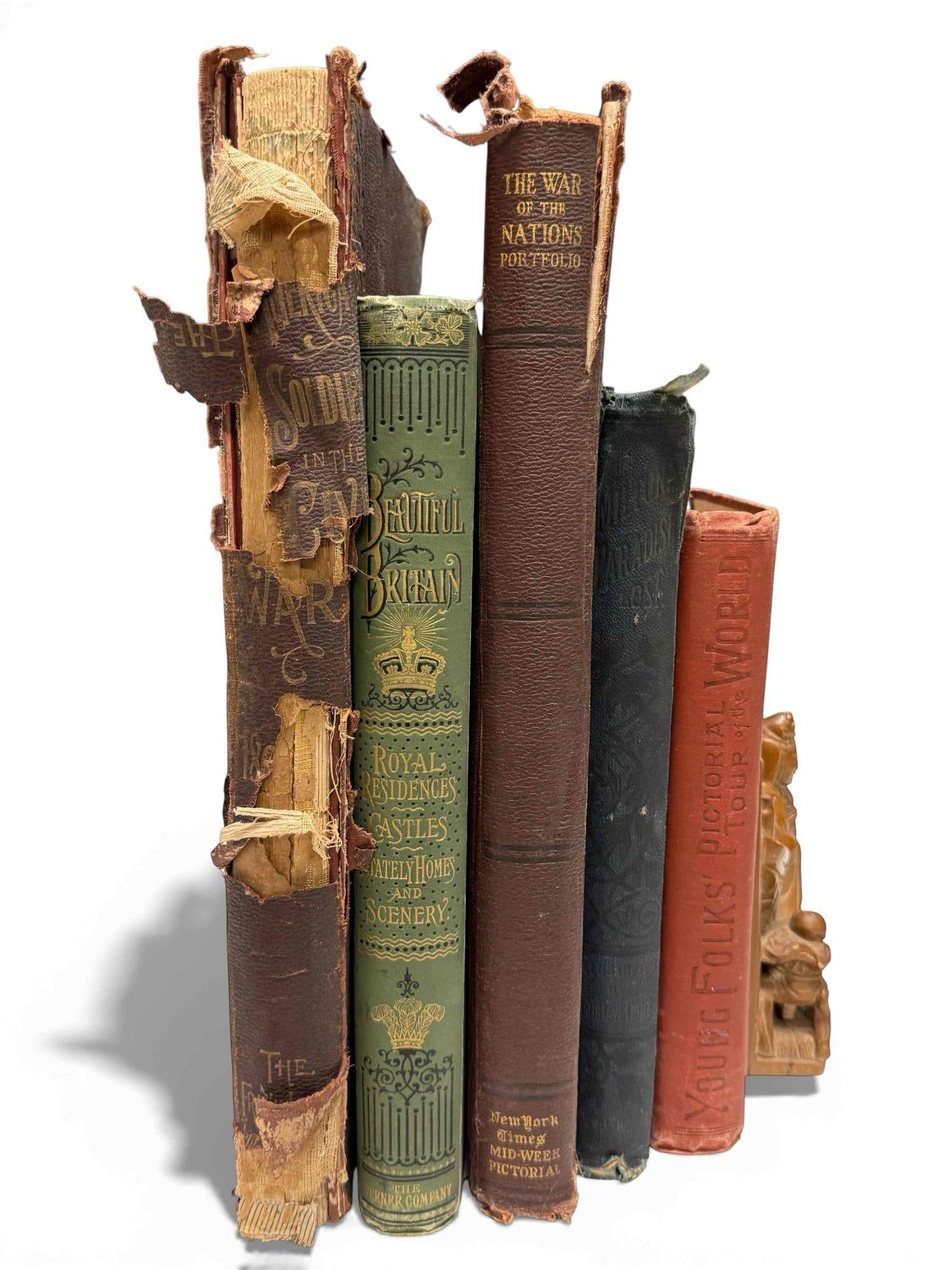 Five (5) Large and Old Books (1 of 20)