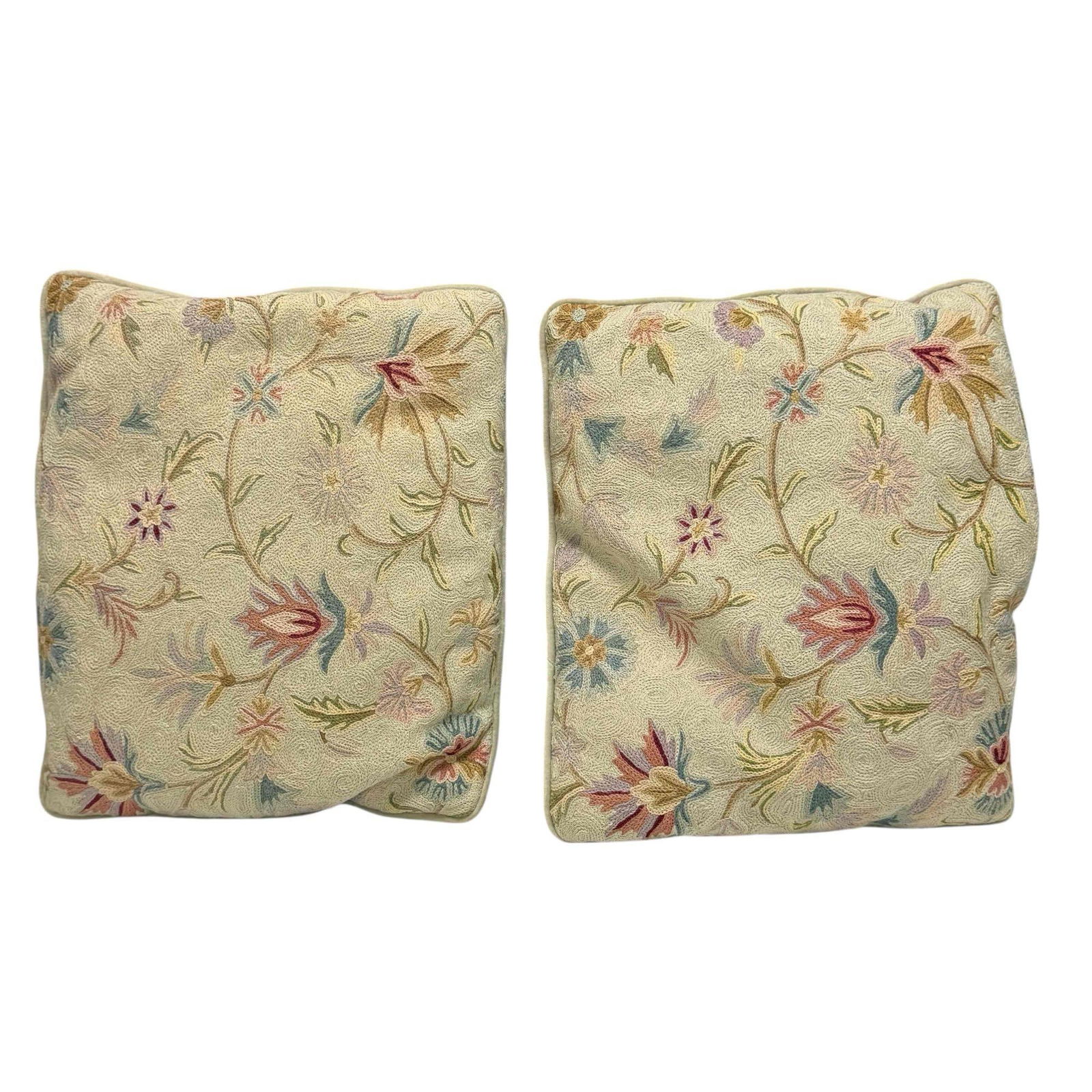 Two (2) Floral Decorative Aubusson Pillows (1 of 14)