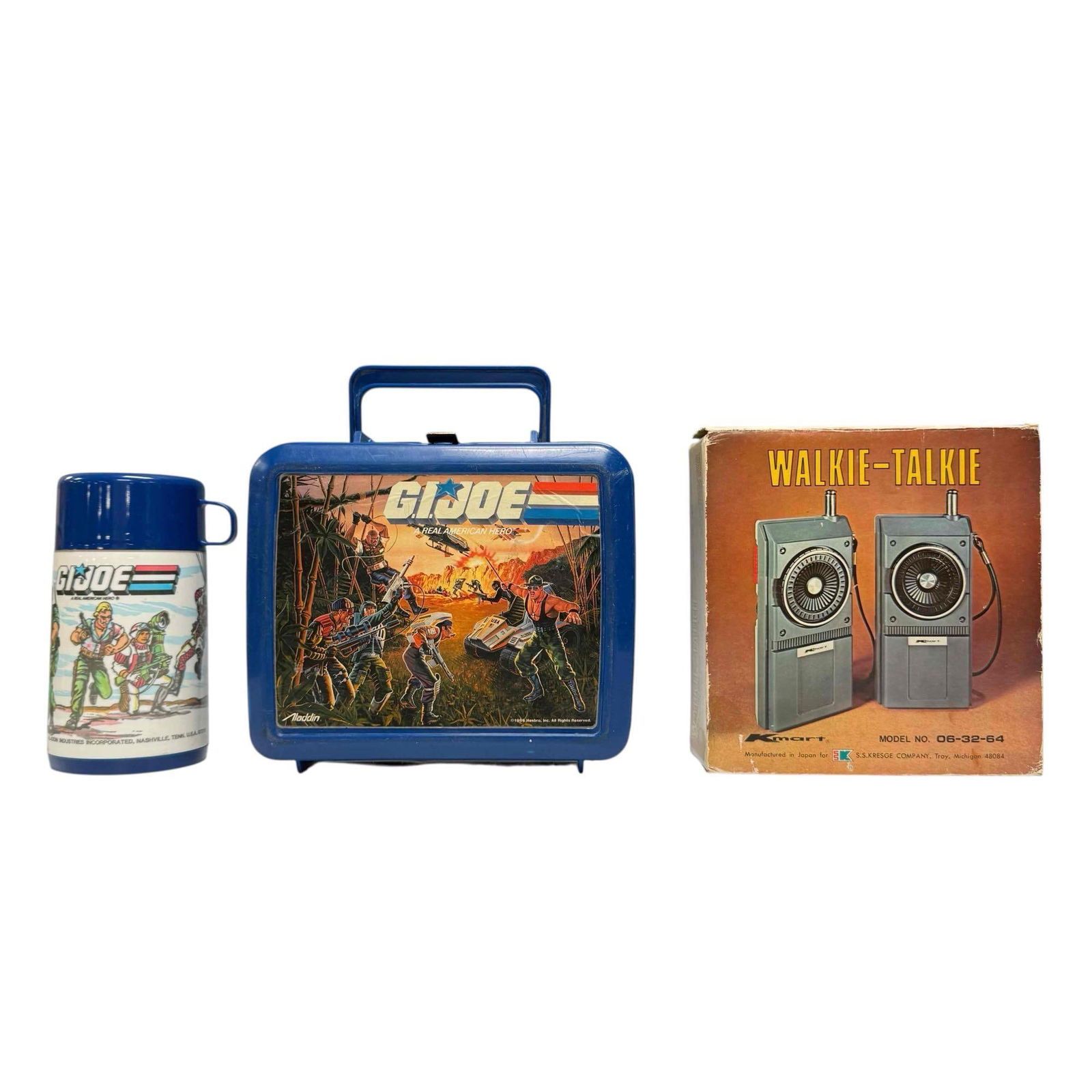 1986 Hasbro G.I. Joe Lunchbox with Thermos & Walkie Talkies (1 of 19)