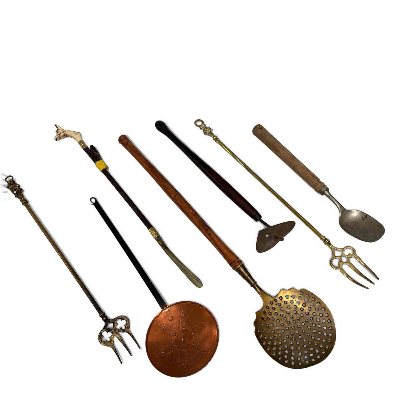 7pc Primitive and Brass Hand Tools (1 of 20)