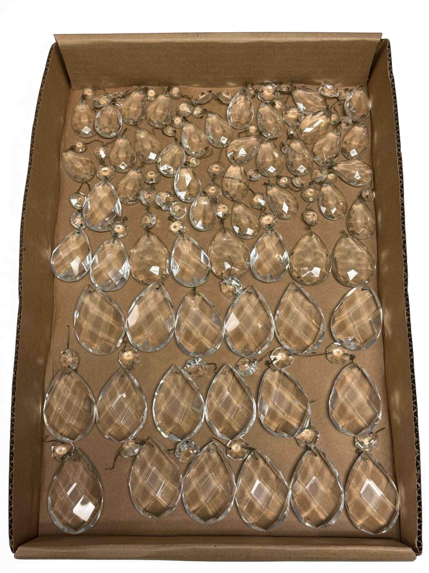 Faceted Crystal Teardrop Two Tier Prisms (55) (1 of 14)