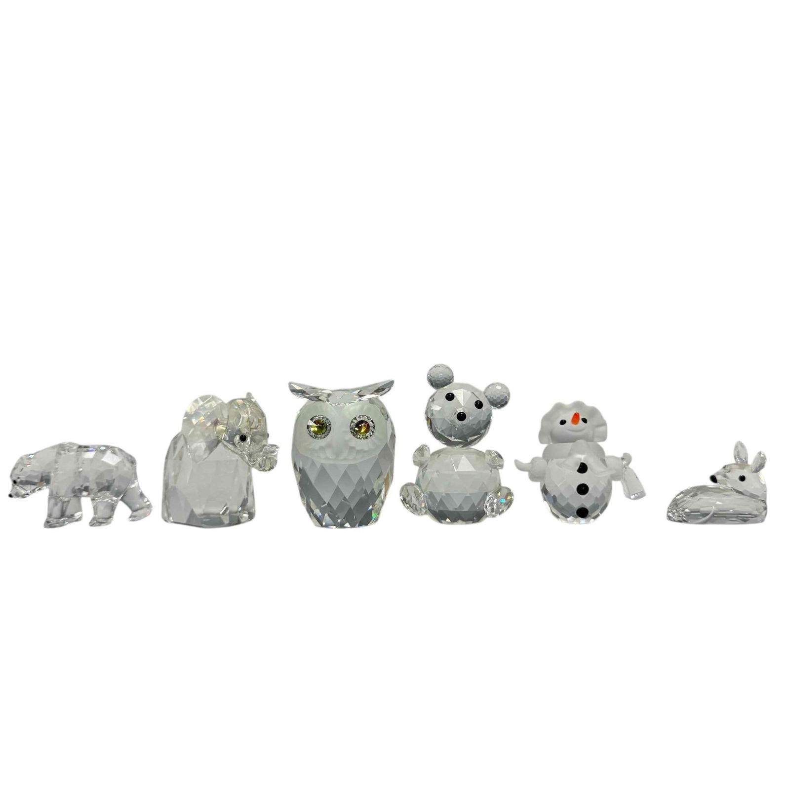 Swarovski Crystal Animals and Snowman Figurines (6) (1 of 20)