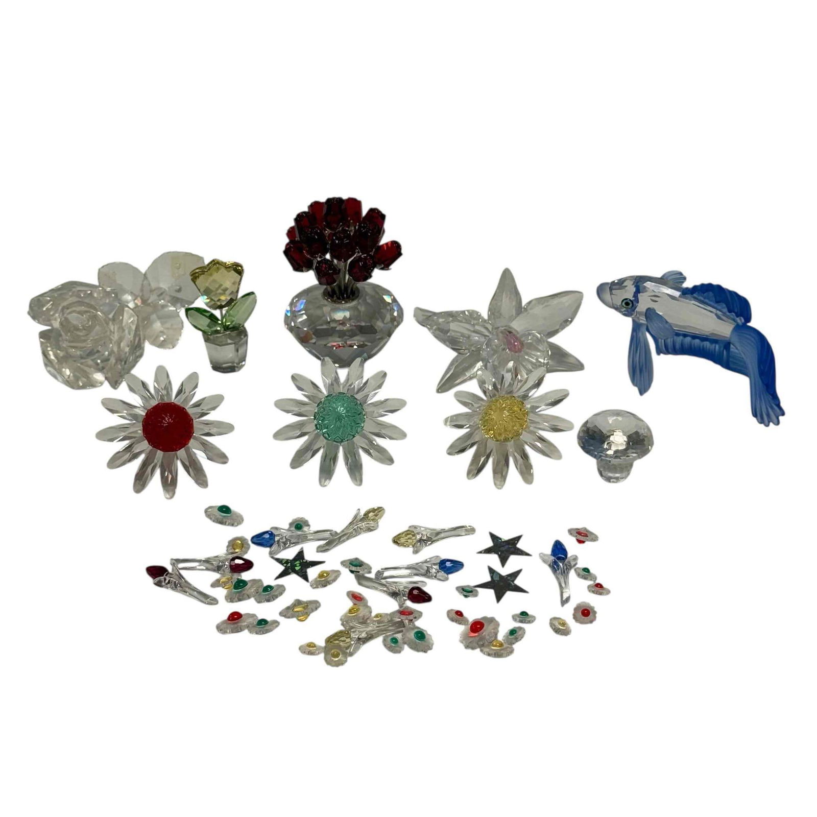 Swarovski Crystal Flower Fish Shell Figurines Plus Miniatures (1 of 20)