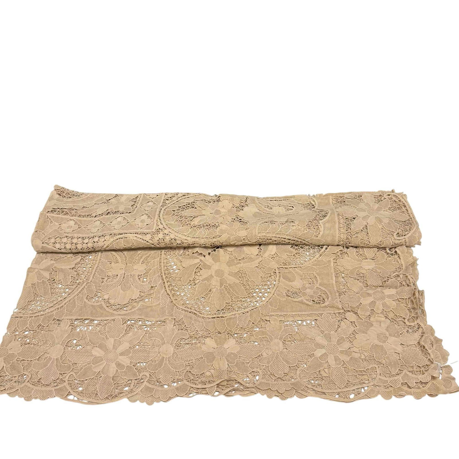 Fine European Hand Made Lace Tablecloth (1 of 14)
