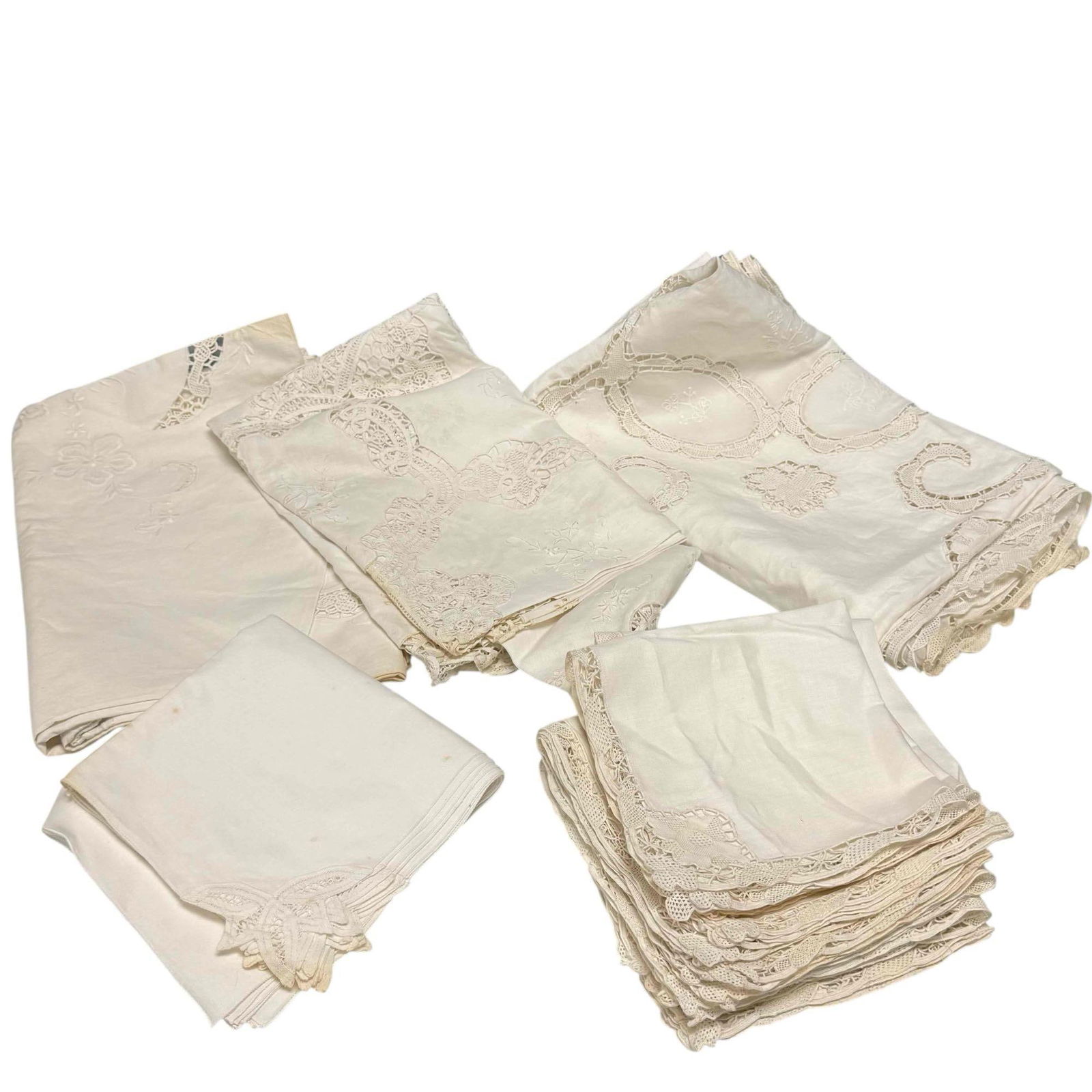 Collection of Embroidered Linens - Napkins & Table Clothes (1 of 20)