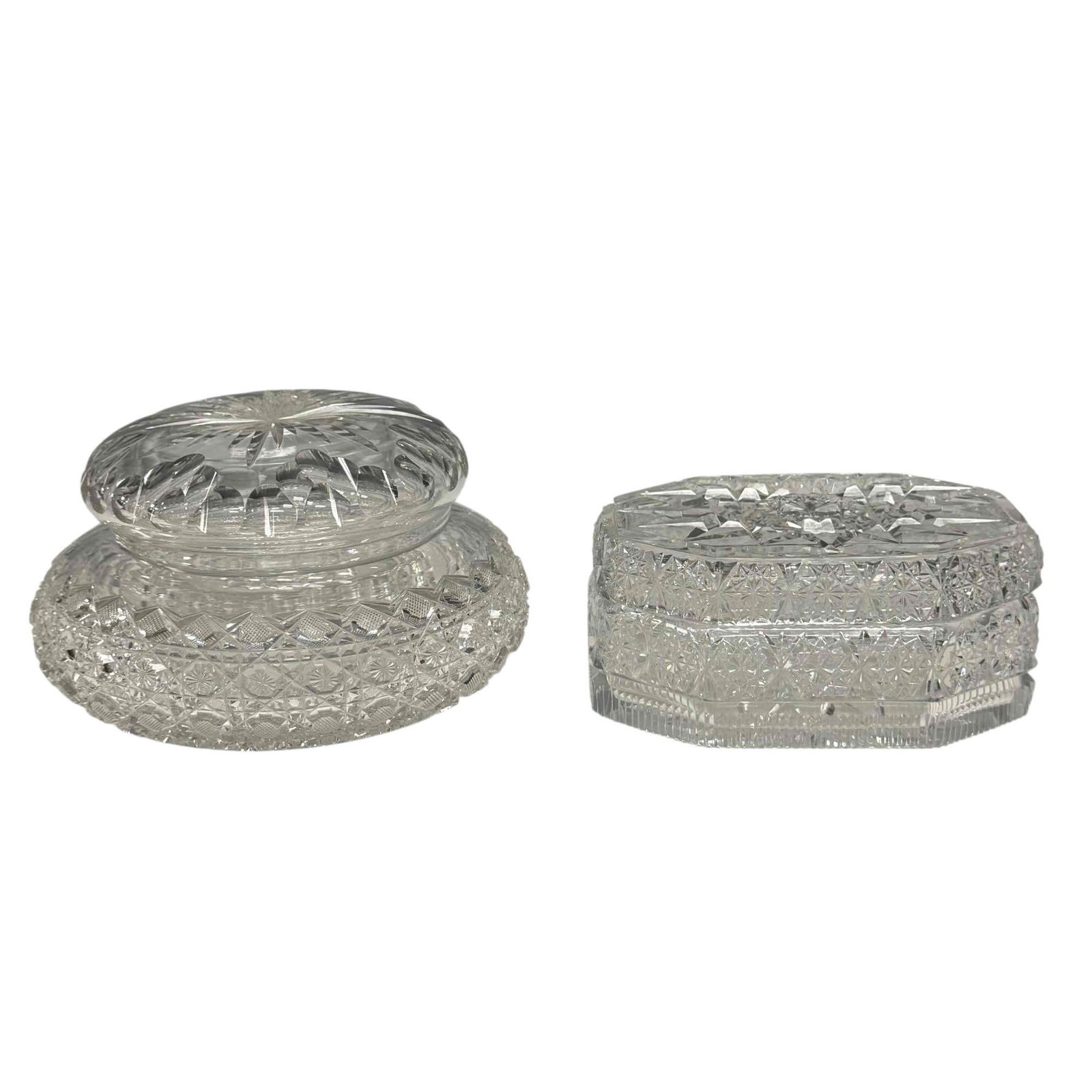 HAWKES Cut Glass Box and Hexagonal Lidded Box (1 of 20)