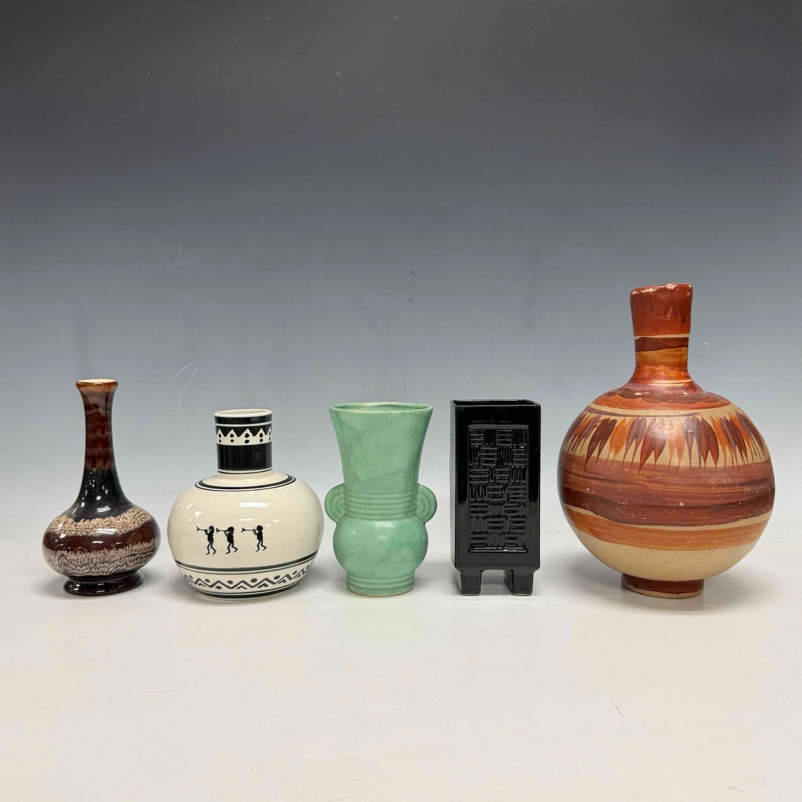 Pottery Glazed Ceramic Vessels (5) - 6