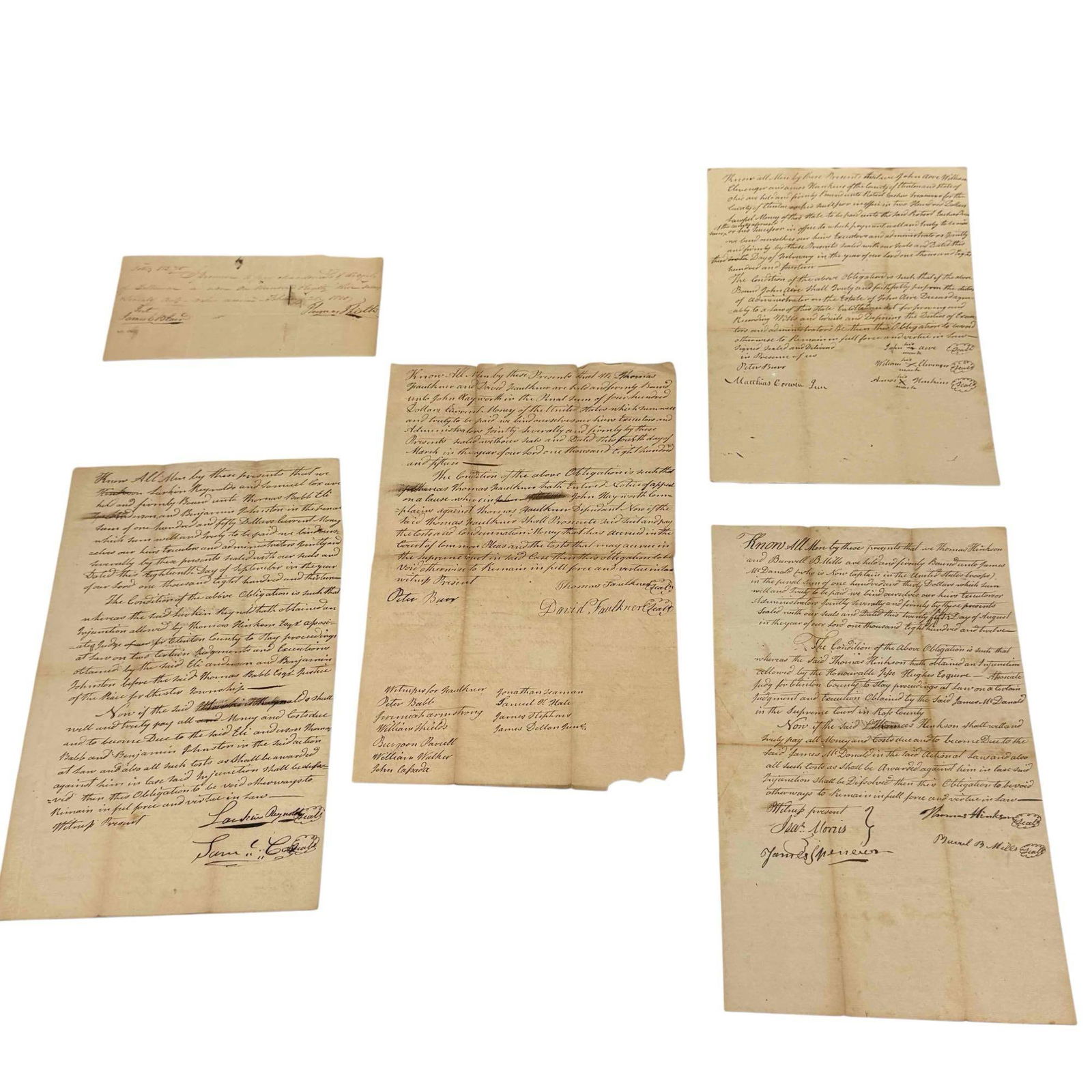 Group of Early 19th Century Hand Written Document / Letters (1 of 14)