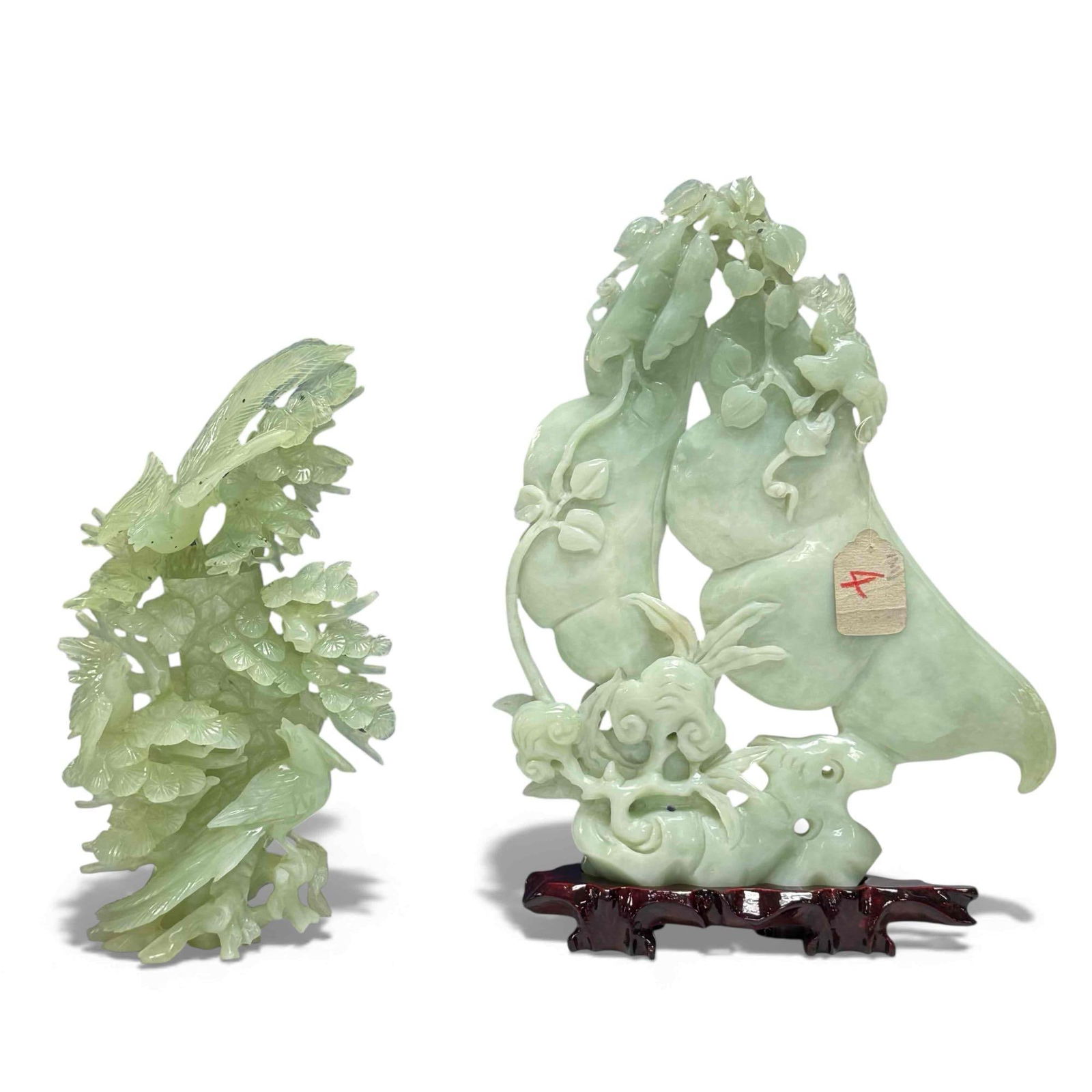 Carved Green Jade or Jadeite Chinese Sculptures (2) (1 of 18)
