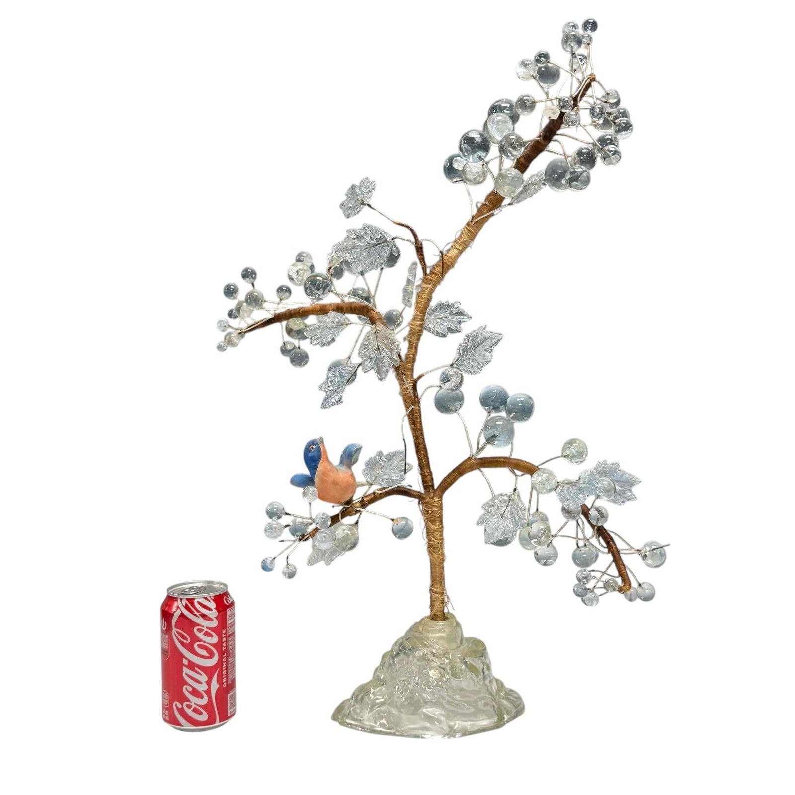 Early 20th century Venetian Art Glass Wire Tree with Bird (1 of 20)