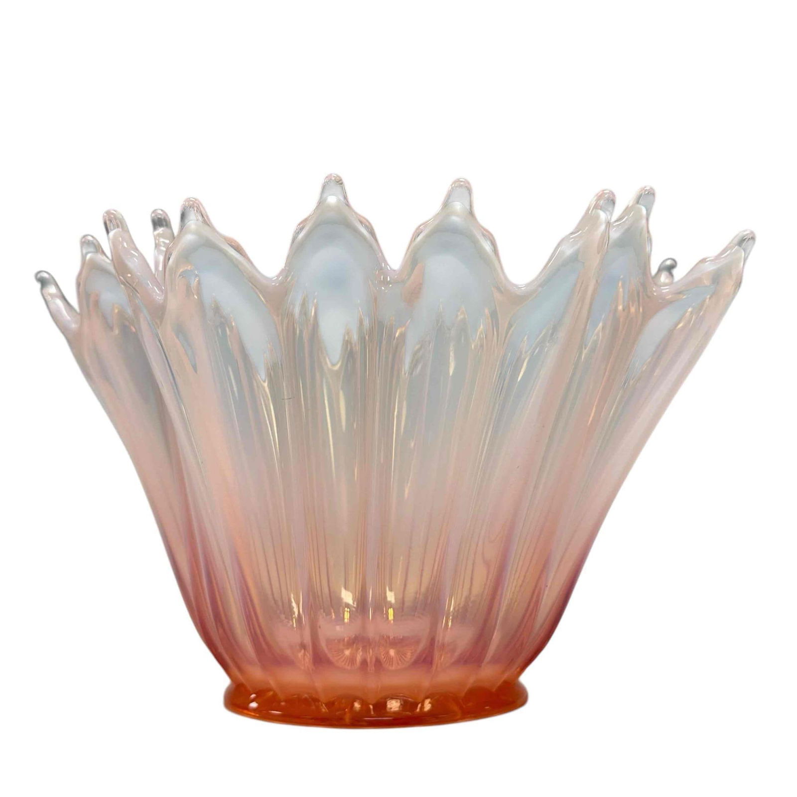 Italian Pink Opalescent Art Glass Bowl (1 of 15)