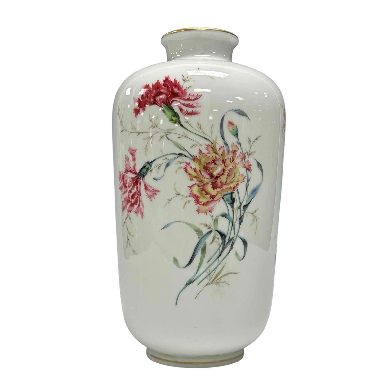 Bavaria German Porcelain Heinrich Vase: Elegant and decorative 12" tall porcelain vase. Good condition, no issues as shown see photos.