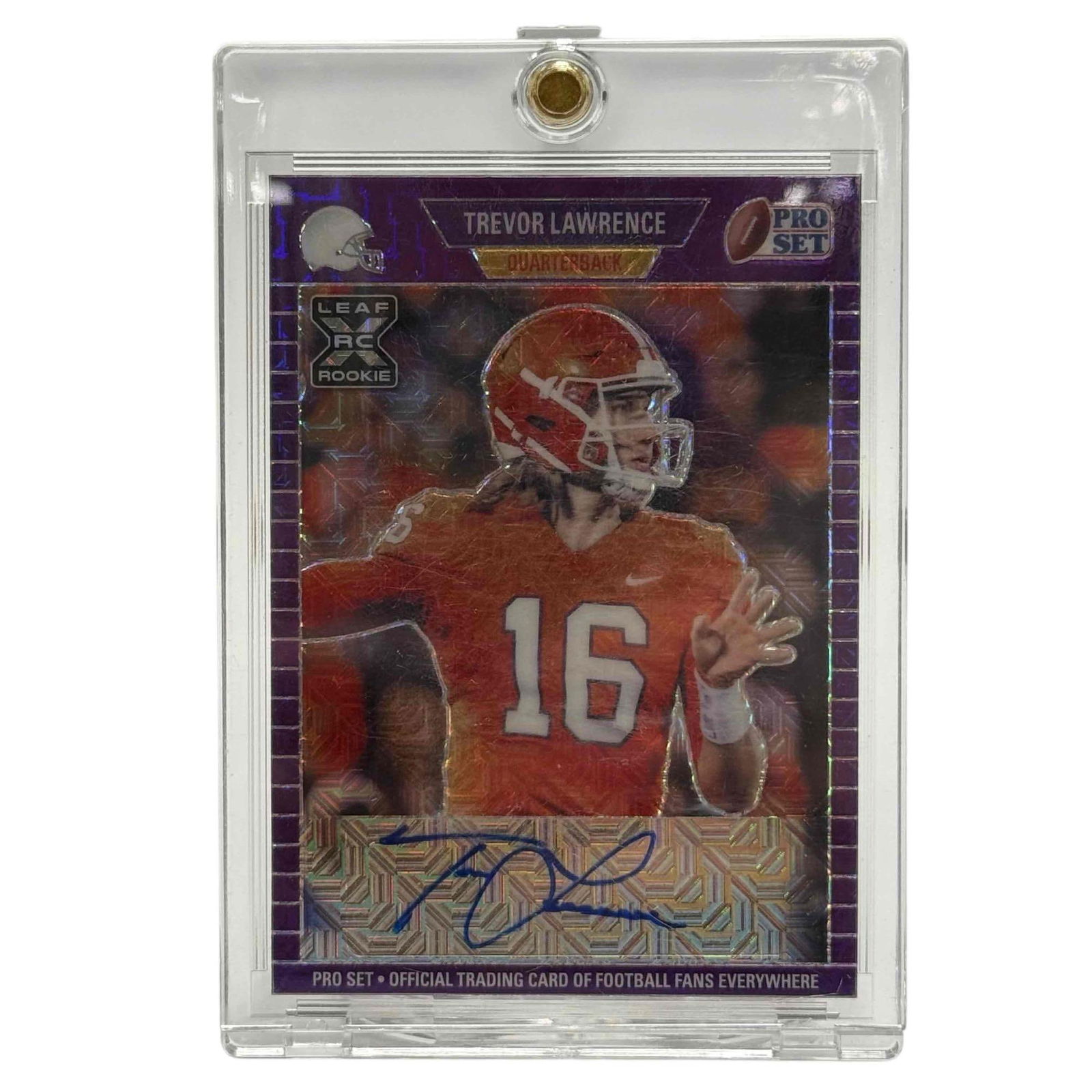 2021 Leaf Pro Set Metal Trevor Lawrence Auto Rookie Card #1/25 !!! (1 of 15)