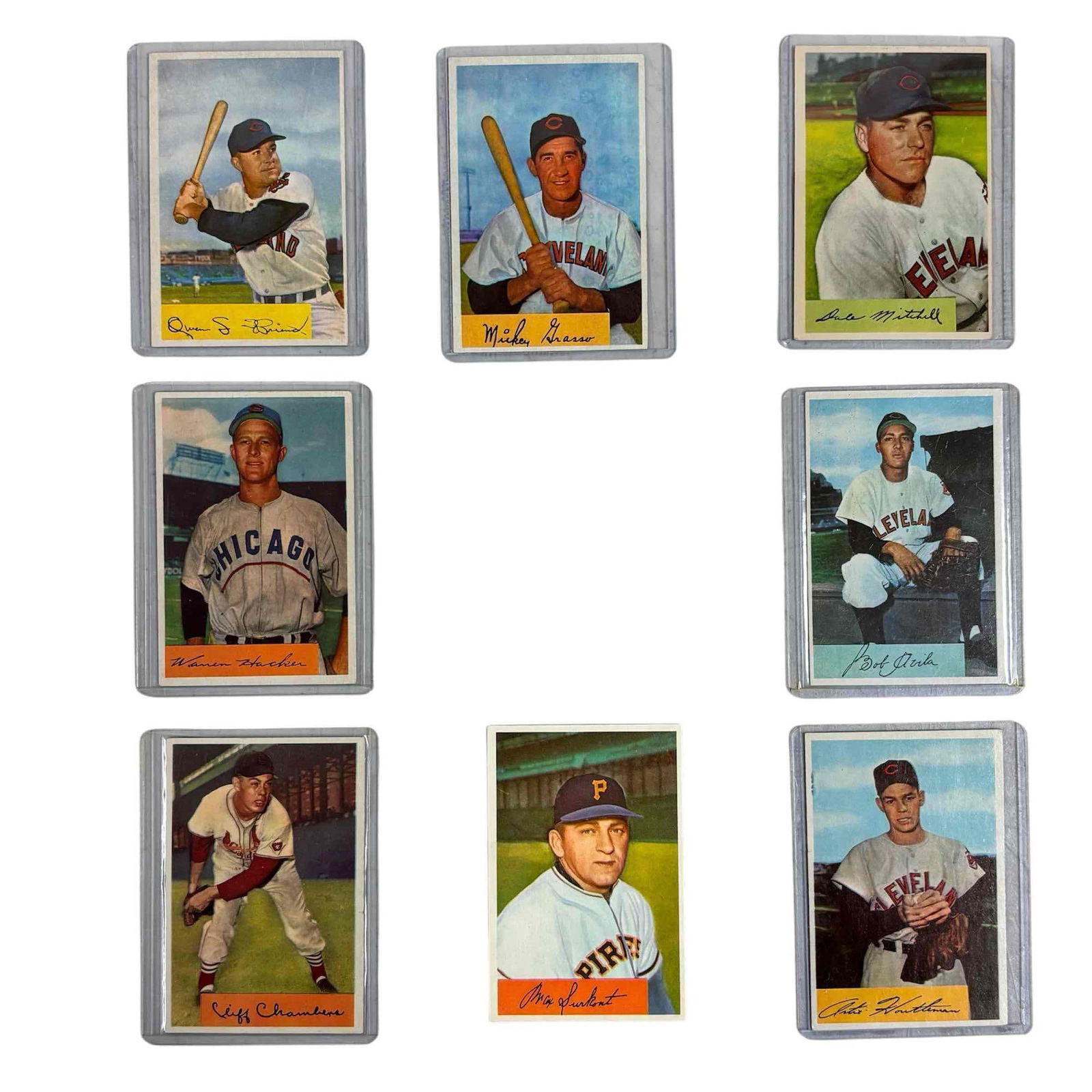 1954 Bowman Baseball Cards (8) High Grade (1 of 7)