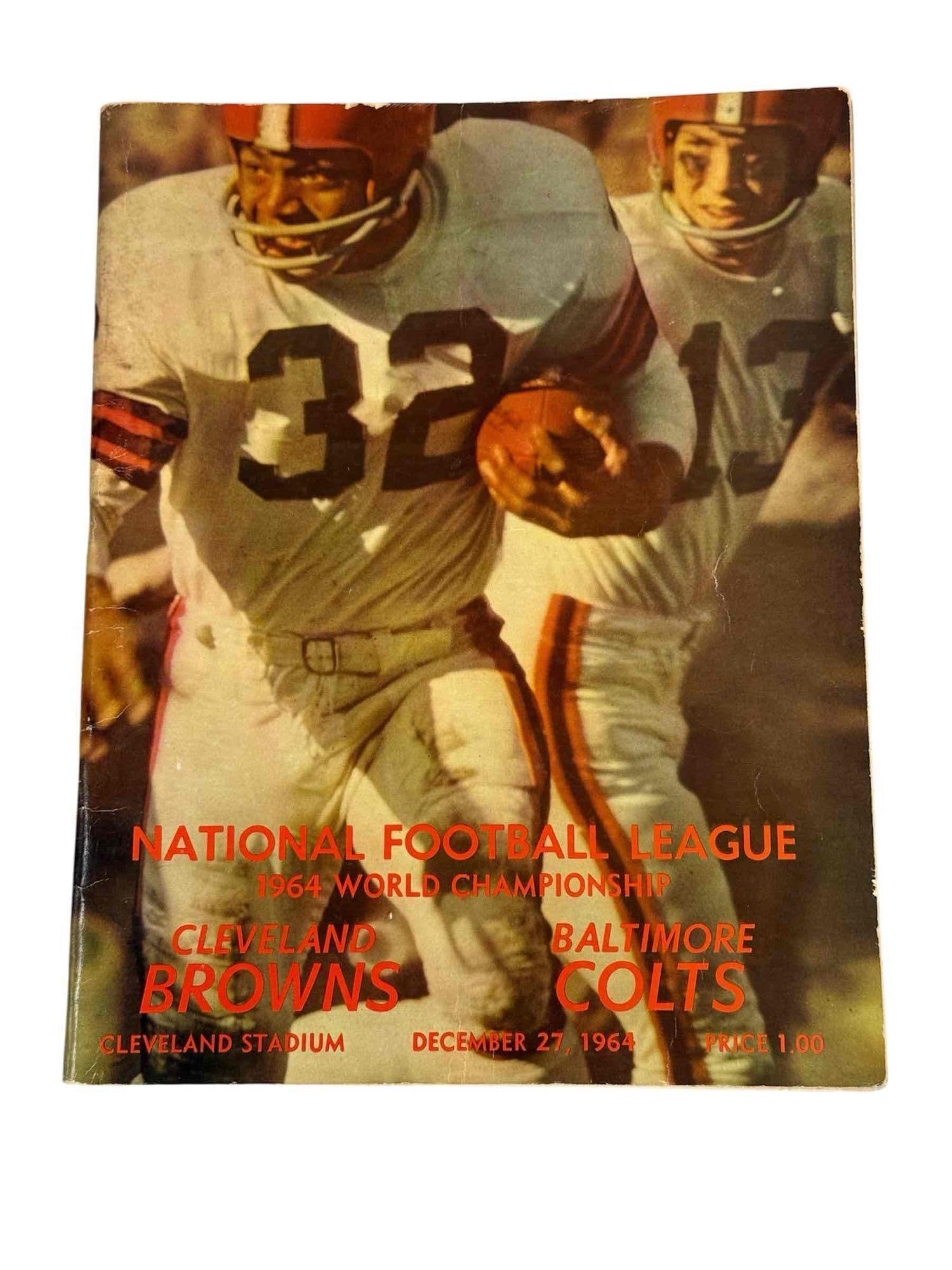 1964 Cleveland Browns Championship Game Program (1 of 10)