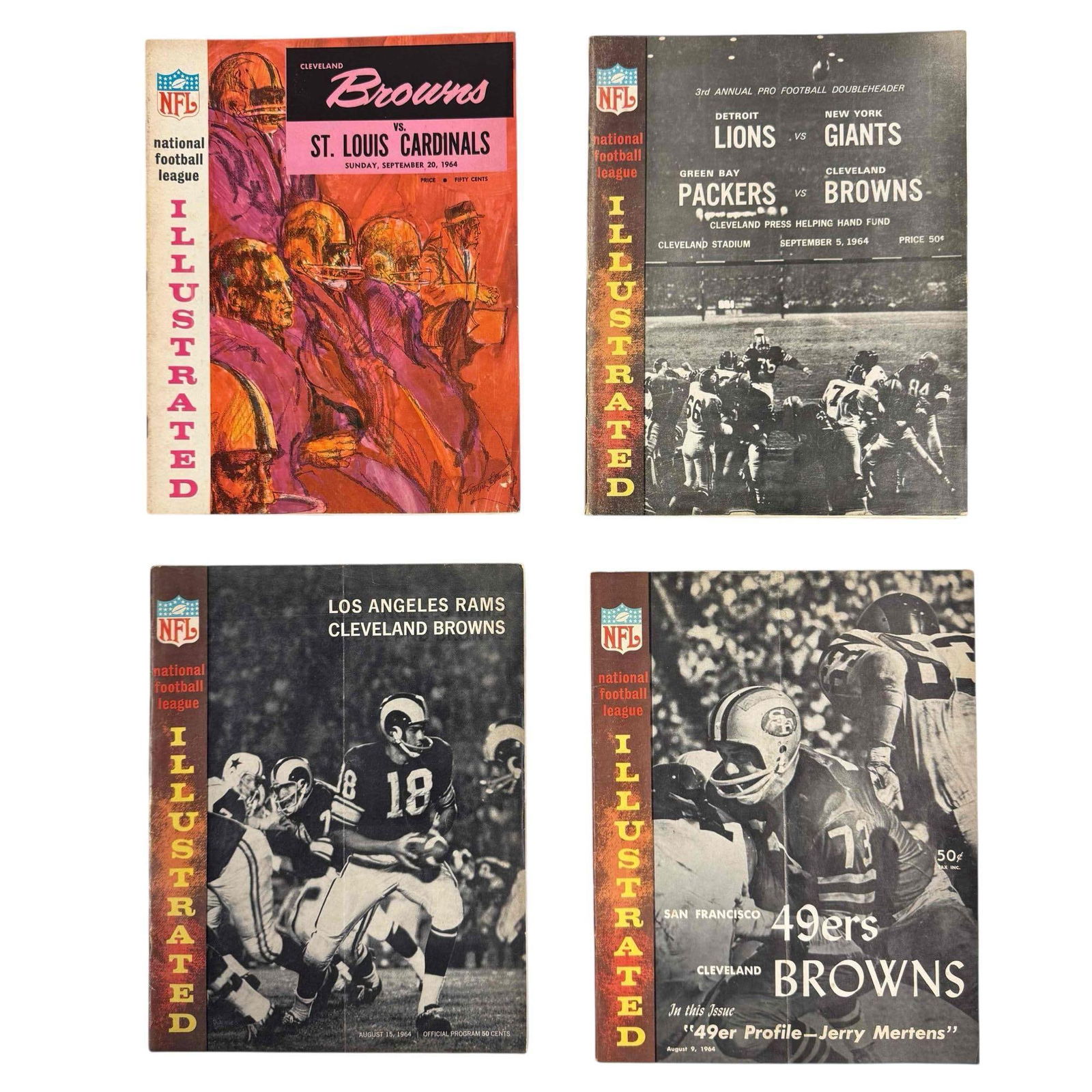 1964 Cleveland Browns Game Programs (4) (1 of 20)