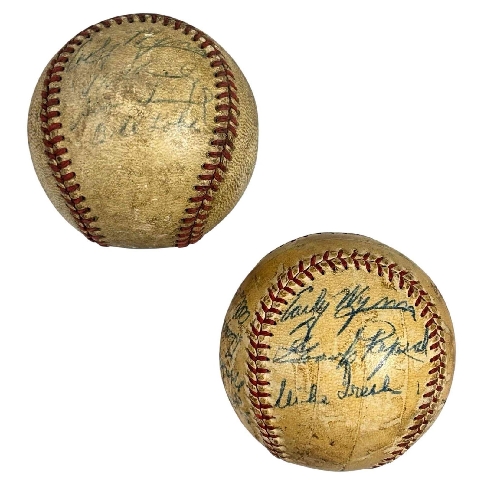 1949 Cleveland Indians Autographed Baseball and One Other (1 of 10)