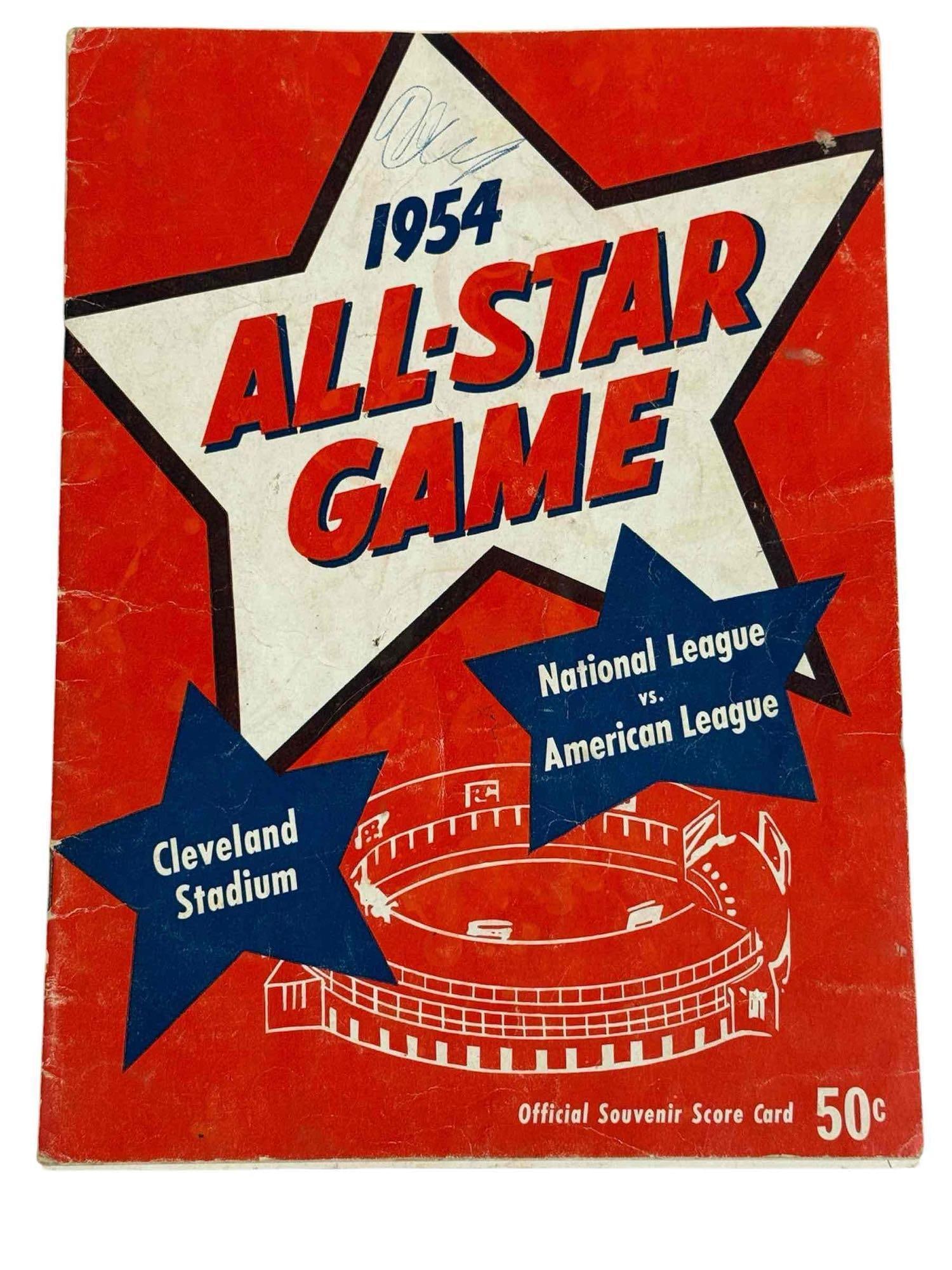 1954 All-Star Game Program Cleveland Indians (1 of 10)