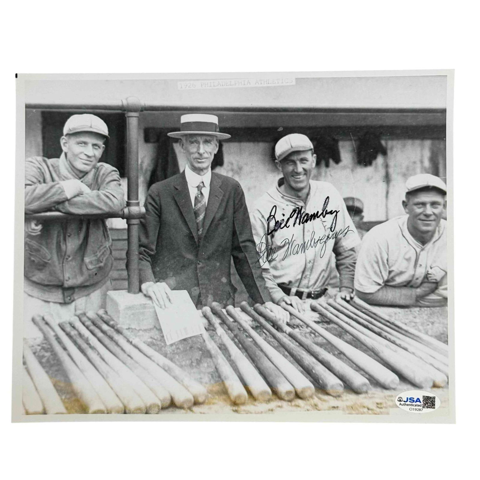 Bill Wambsganss Autographed Photo Cleveland Indians JSA (1 of 8)