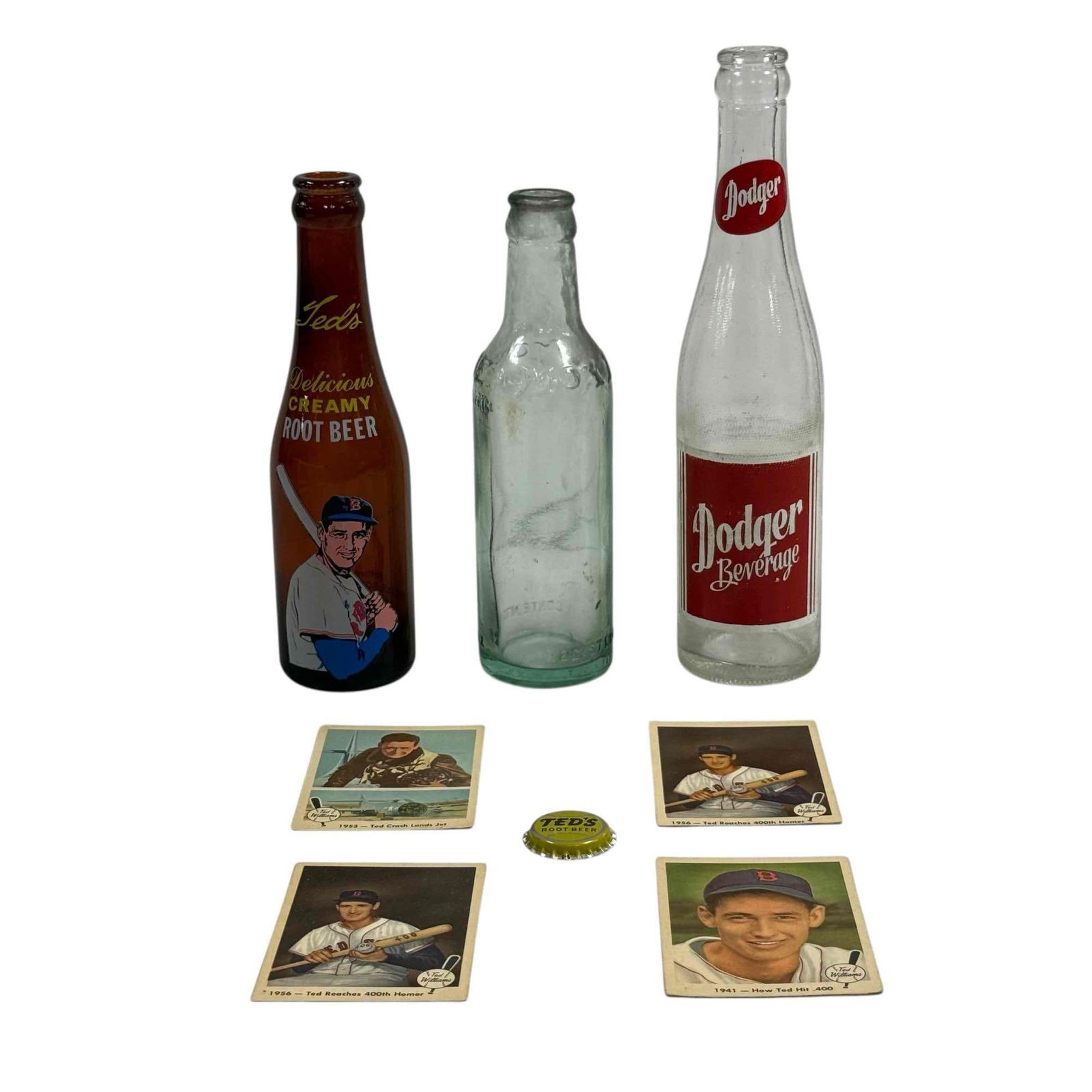 Ted Williams Card and Bottle Lot Boston Red Sox (1 of 19)
