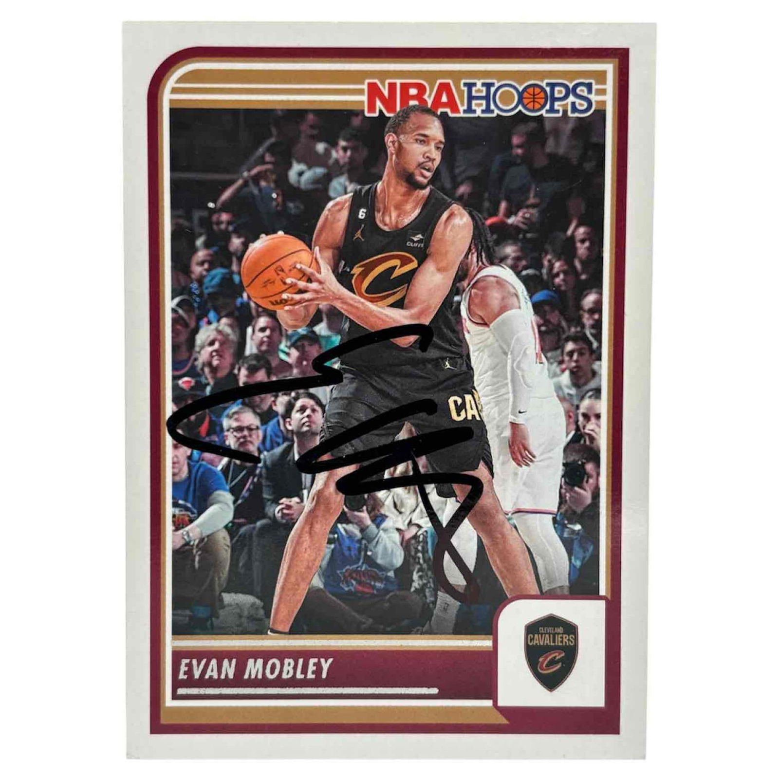 Evan Mobley Autographed 2023 NBA Hoops Basketball Card JSA (1 of 4)