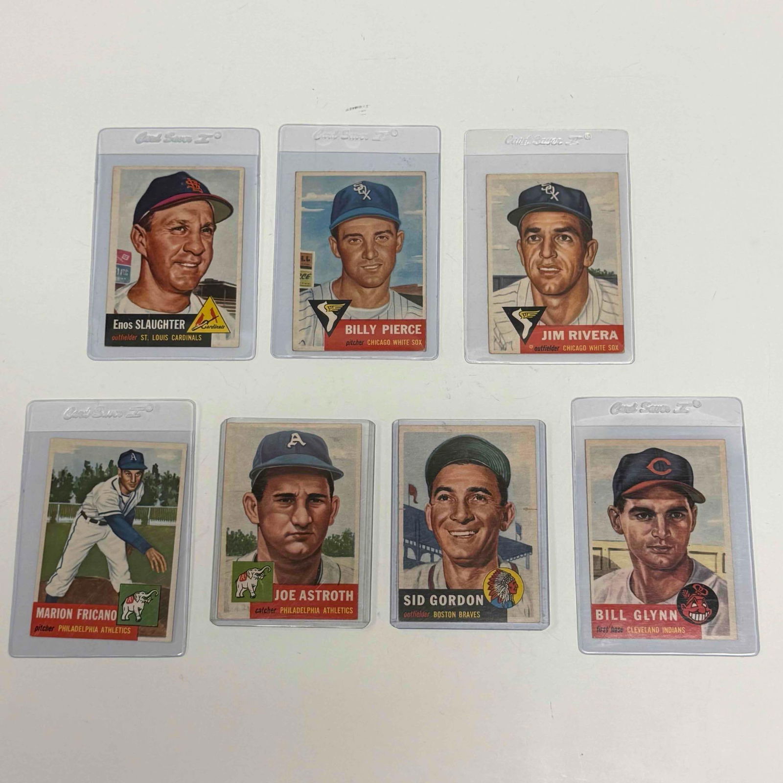 1953 Topps Baseball Cards w/ Enos Slaughter Slaughter (1 of 14)