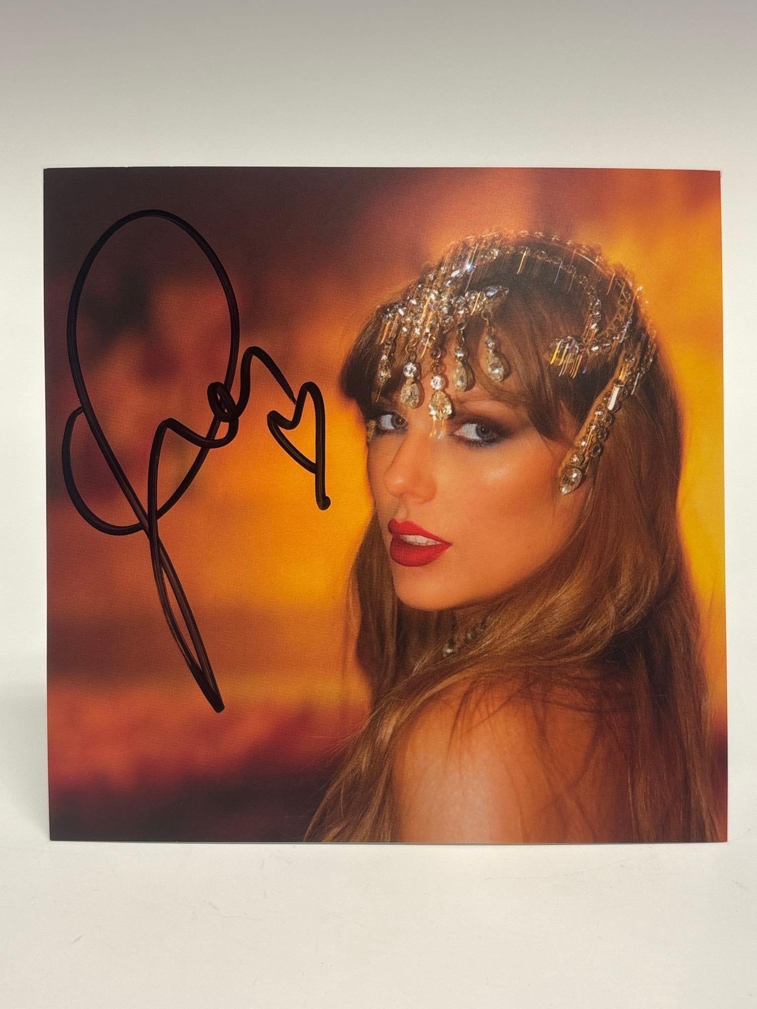 Taylor Swift Autographed The Life of a Showgirl CD Insert Photo JSA (1 of 7)