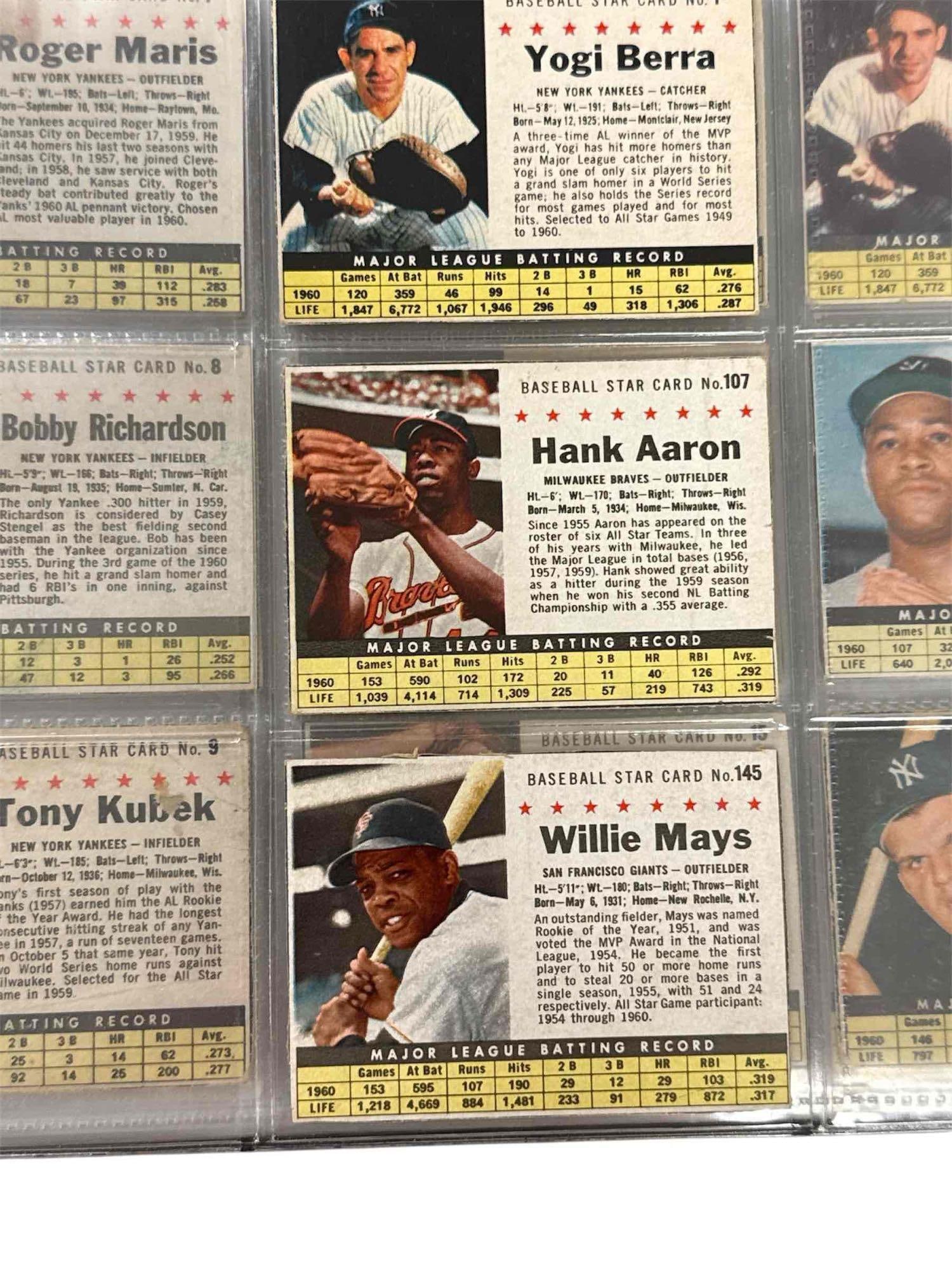 1961 Post Cereal Baseball Card Collection (135) (1 of 13)