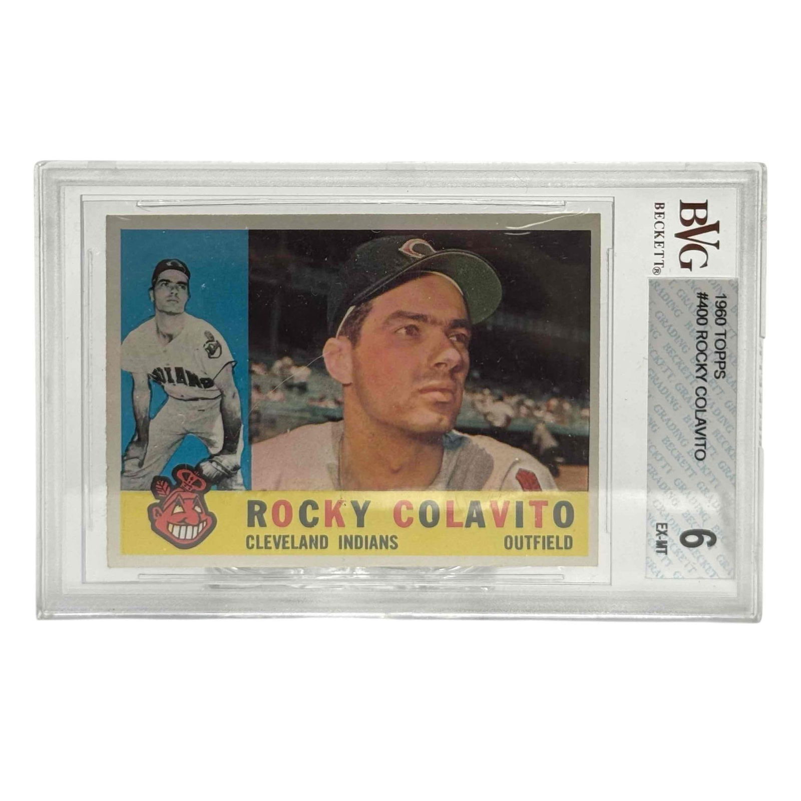 1960 Topps #400 Rocky Colavitio BVG 6 EXMT Cleveland Indians (1 of 6)