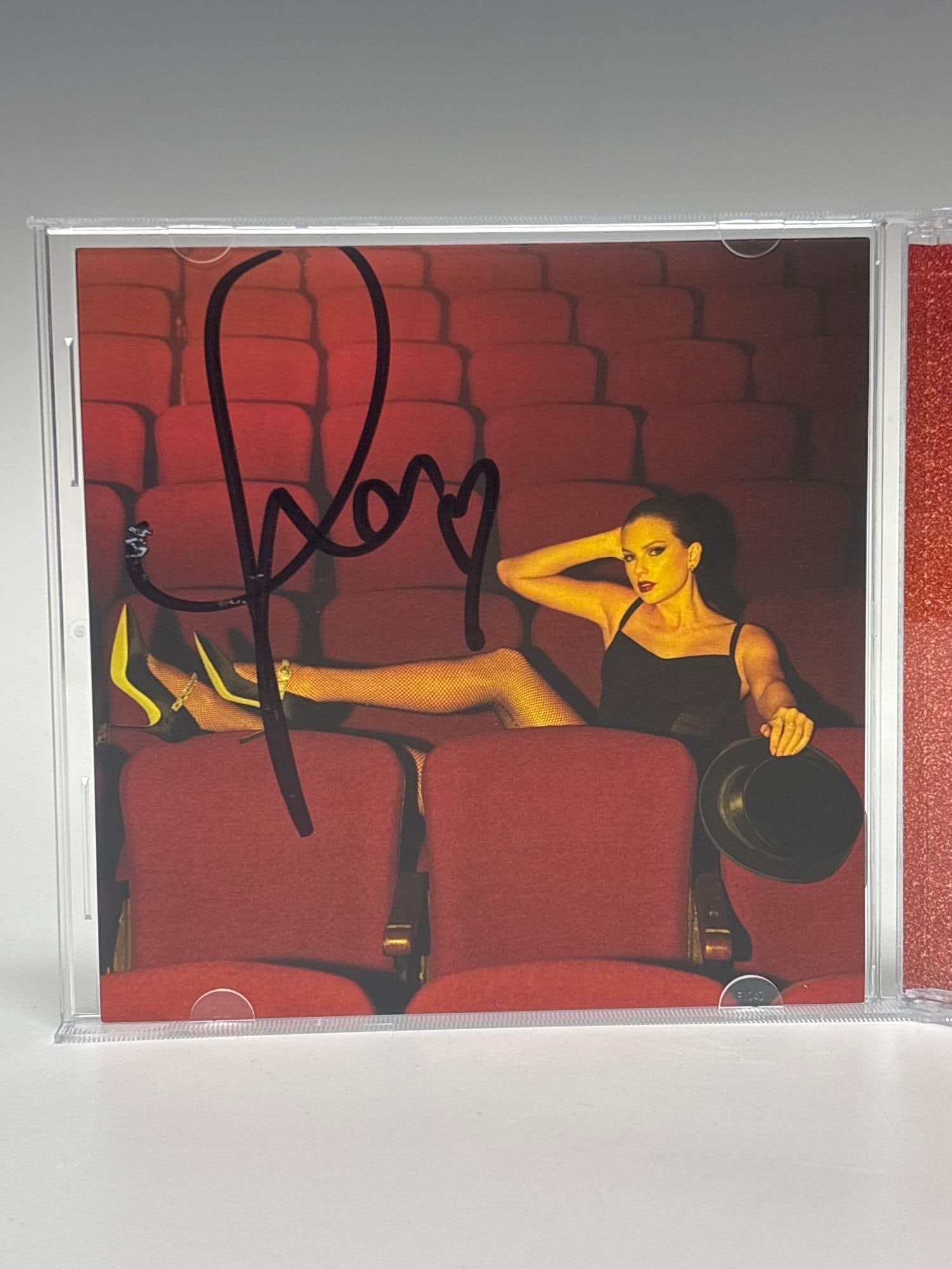 The Life of a Showgirl Autographed CD Insert Taylor Swift JSA: CD insert photo #4 signed in black marker by Swift. Light smudging. Still shows well. Everyone seems to want to get their hands on an autograph of the influential star. JSA certified.