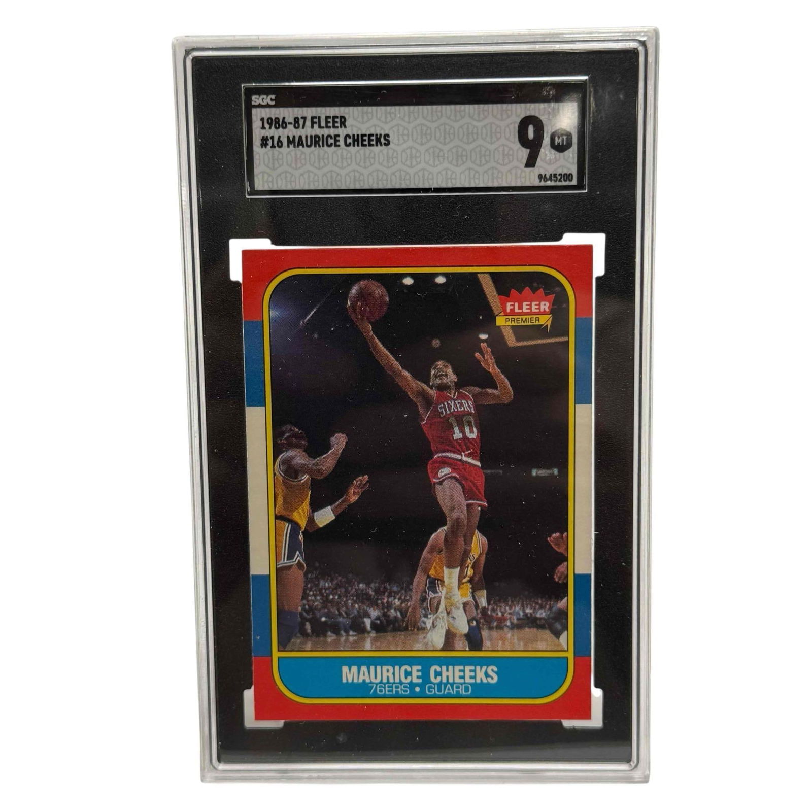 1986 Fleer #16 Maurice Cheeks SGC 9 MINT (1 of 5)