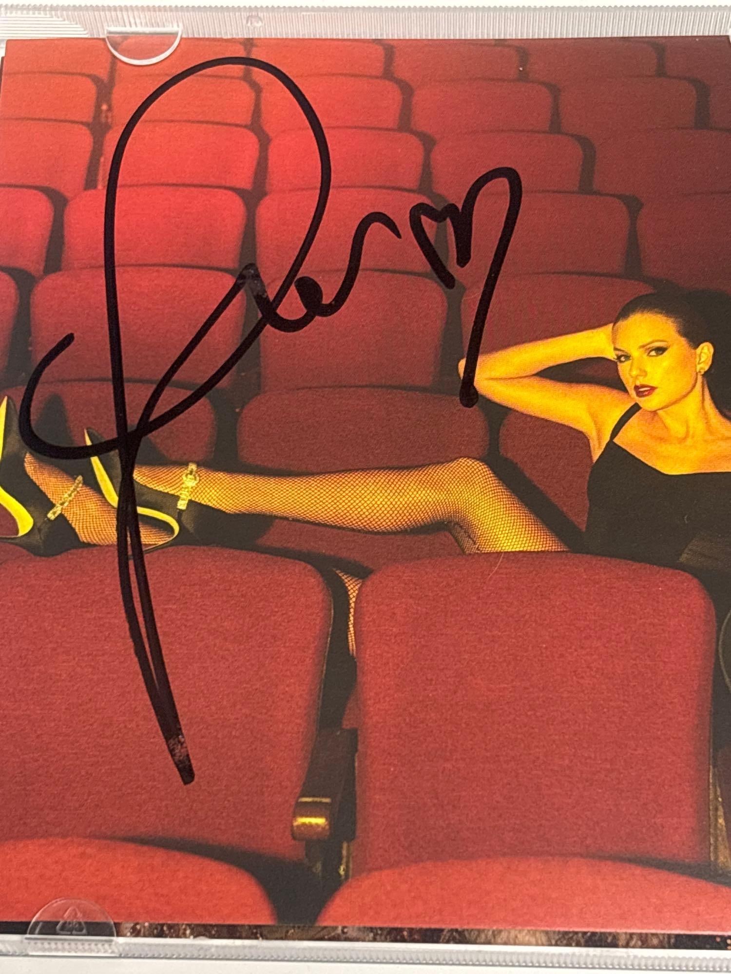 The Life of a Showgirl Taylor Swift Signed CD Insert JSA: CD insert photo #4. Black marker autograph of Taylor is gorgeous. A must have of the global pop culture icon. JSA certified.