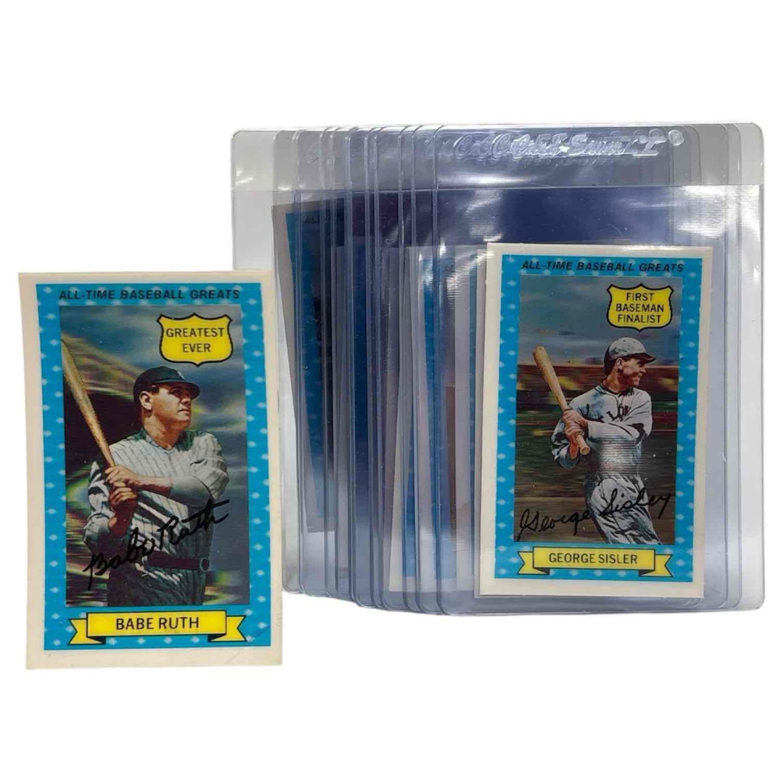 1972 Kellogg's Baseball All-Time Greats Set w/ Babe Ruth 3-D (1 of 20)