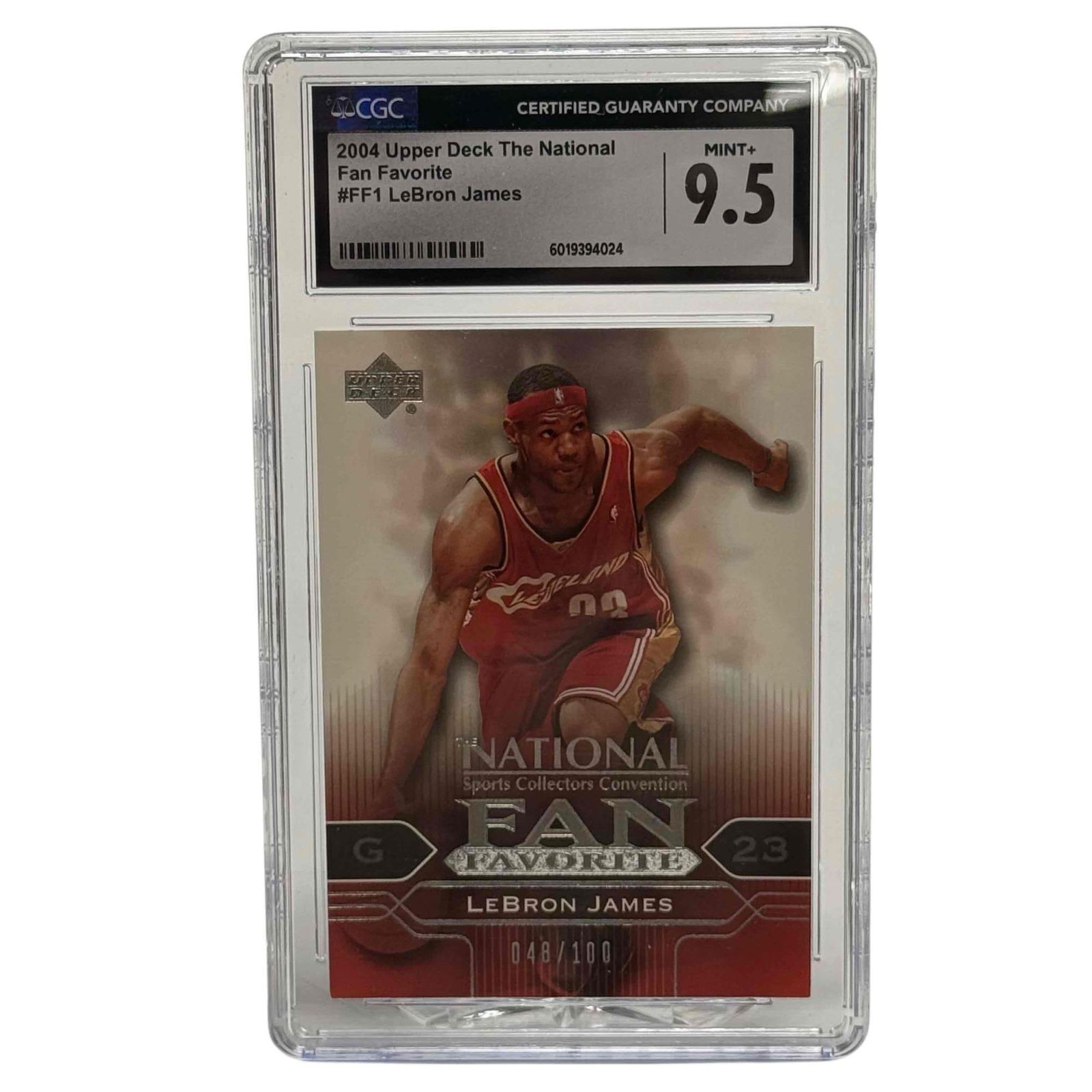 2004 Upper Deck The National Fan Favorite LeBron James FF1 CGC 9.5 048/100 (1 of 8)