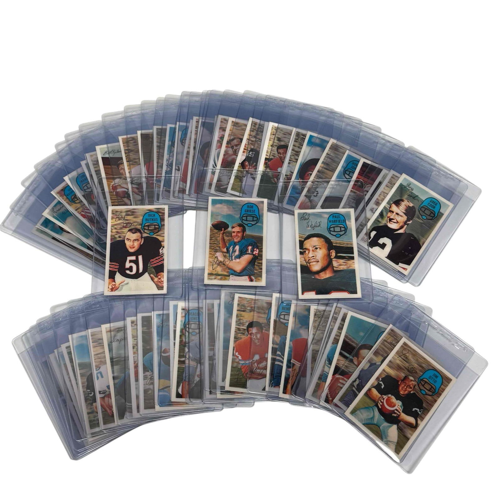 1970 Kellogg's Football Card Complete Set w/ Butkus, Simpson, Unitas (1 of 20)