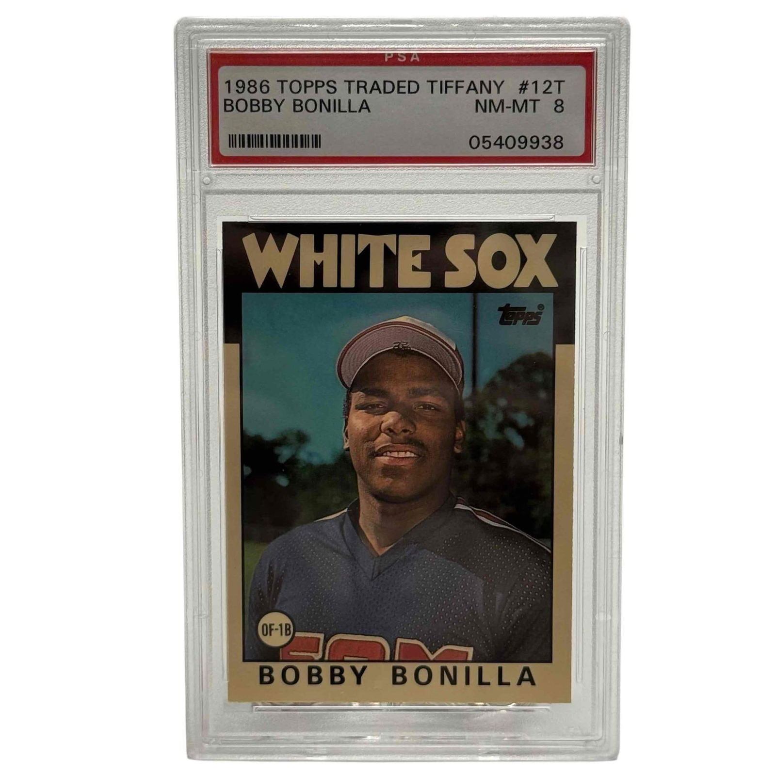 1986 Topps Traded Tiffany #12T Bobby Bonilla Rookie Card PSA 8 (1 of 8)