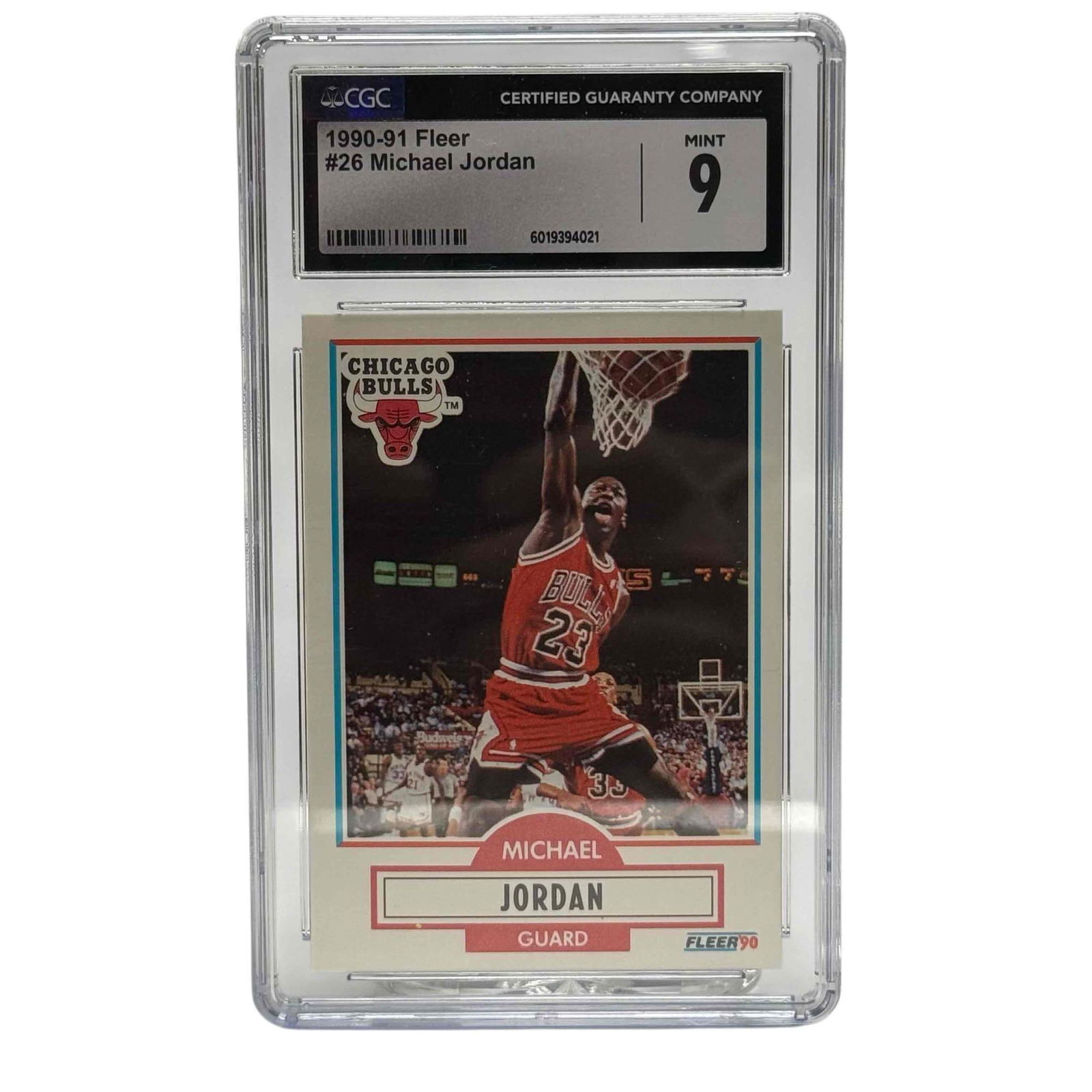 1990-91 Fleer #26 Michael Jordan CGC 9 MINT (1 of 7)