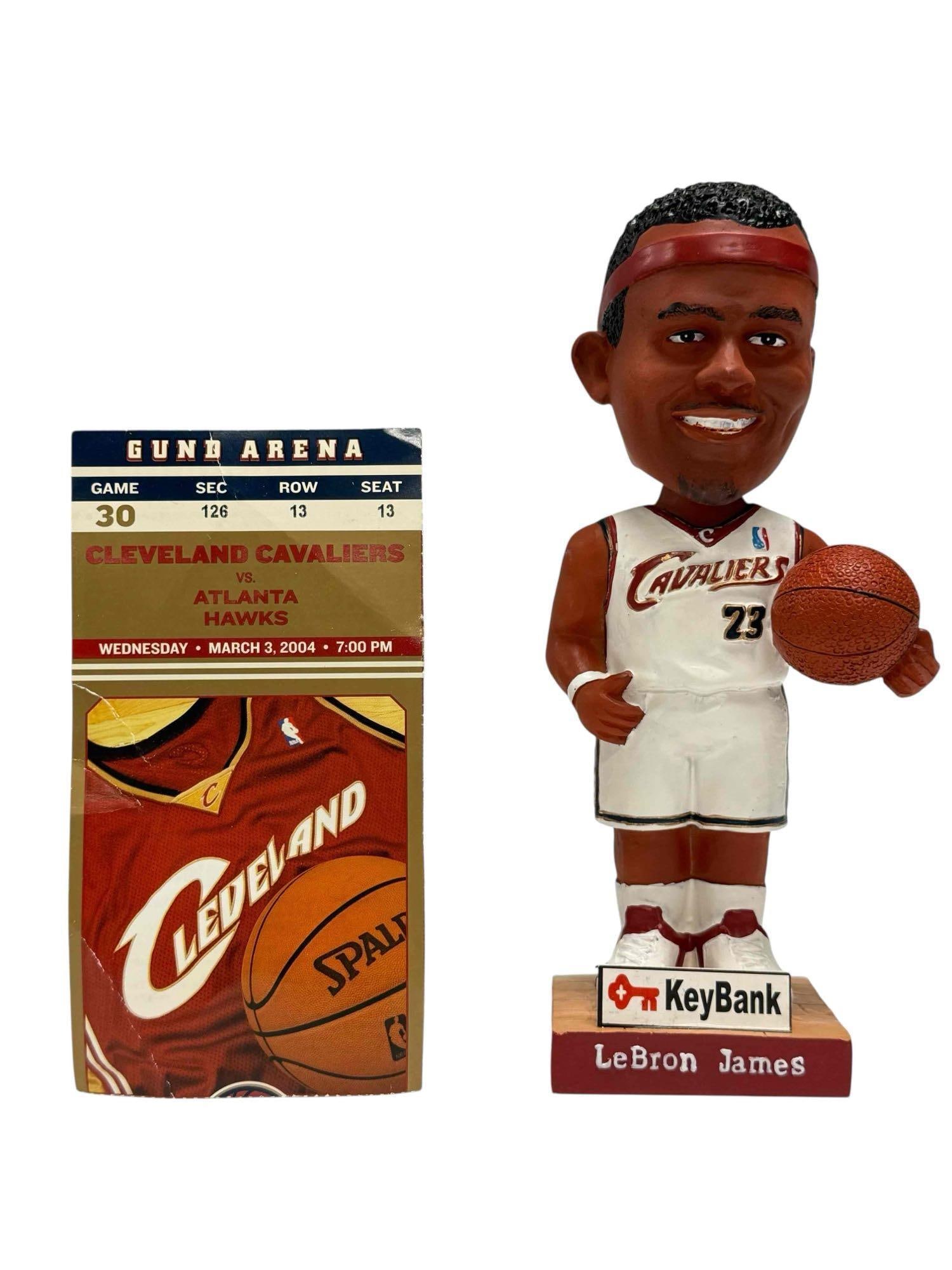 LeBron James Rookie SGA Bobble Head w/ Ticket 2004 (1 of 17)