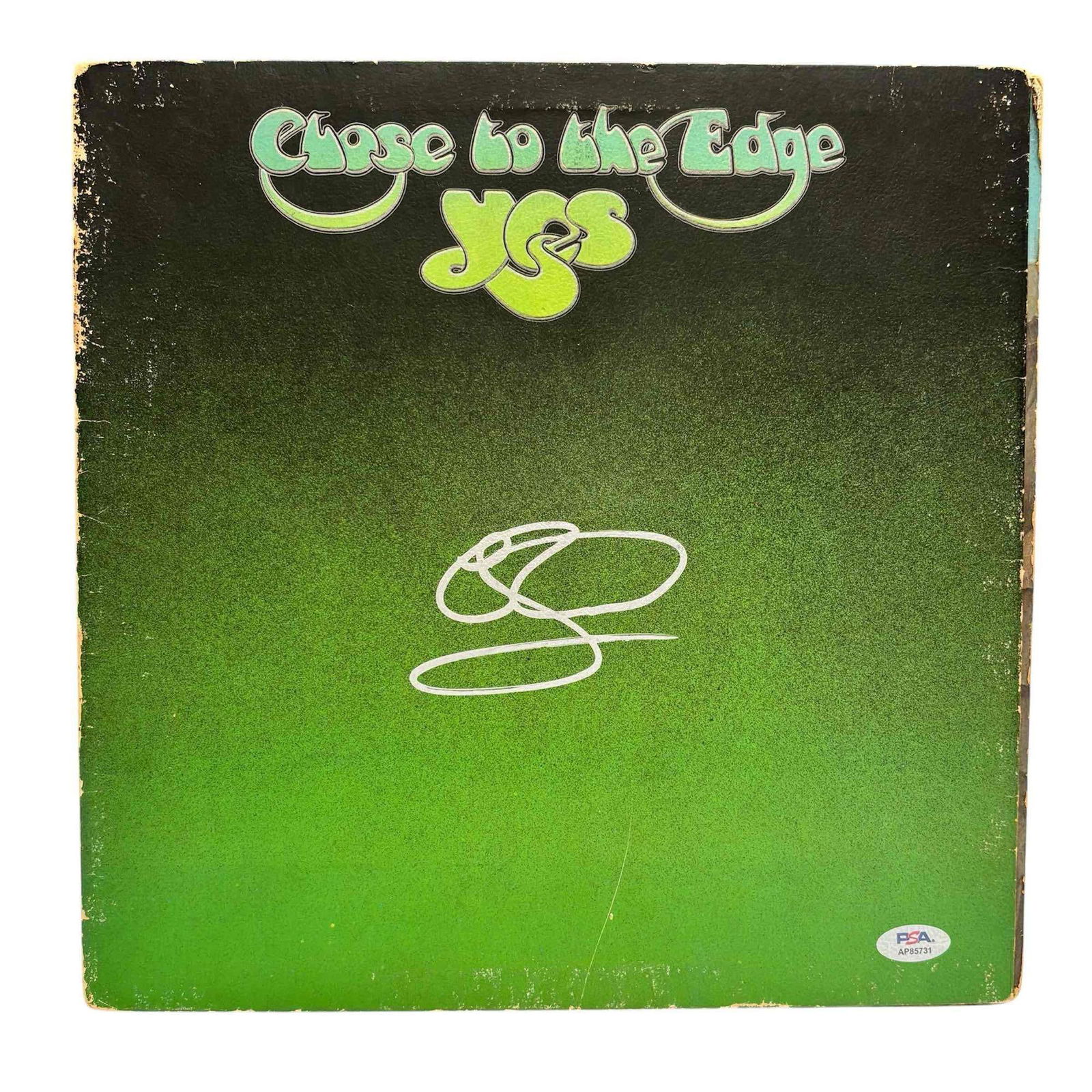 Rick Wakeman Autographed Close to The Edge Yes Album Cover PSA: Original album released by Yes in 1972. Signed on the cover by Wakeman in silver. Very cool piece! PSA certified.